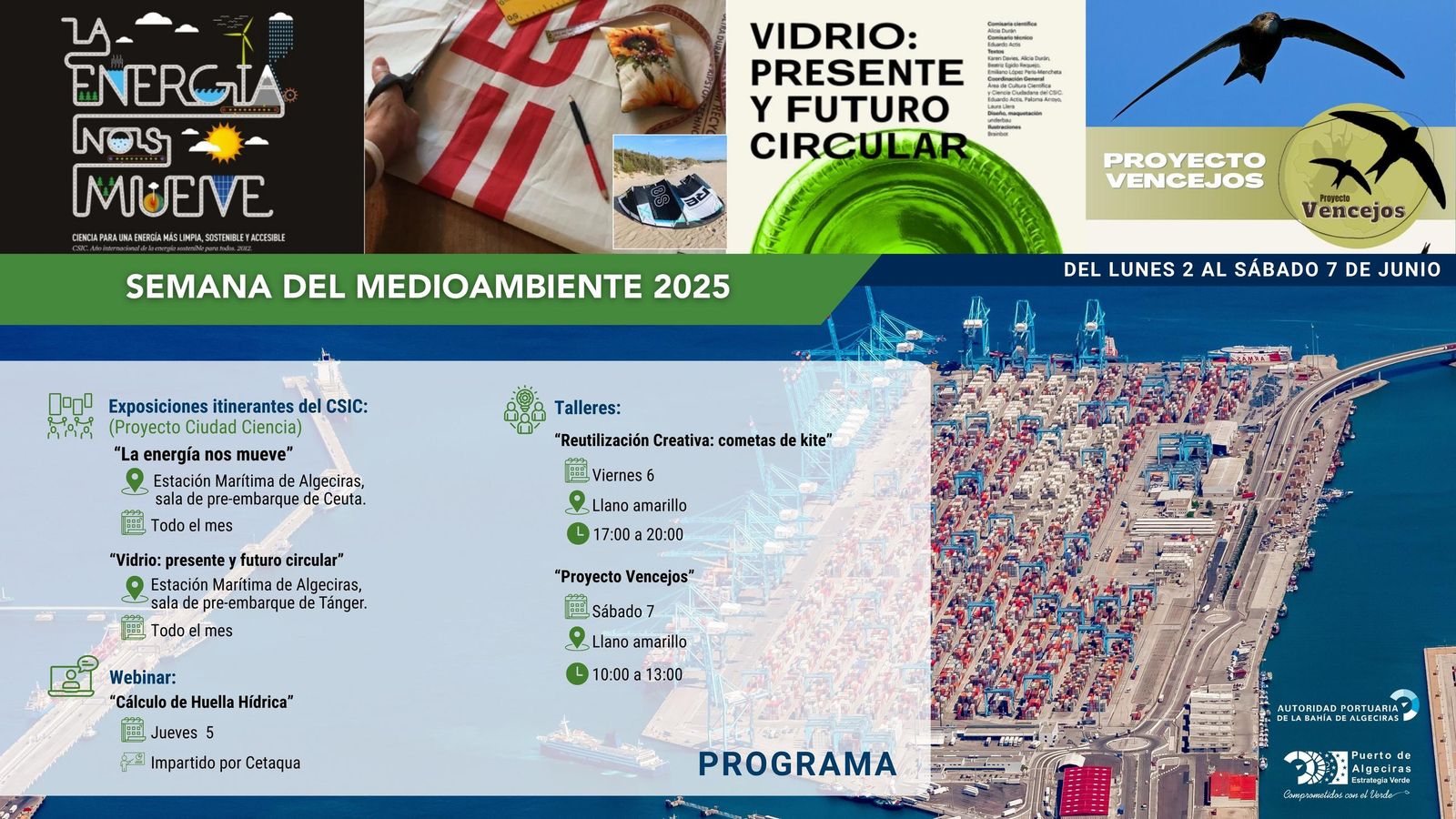 Programación de la APBA para la semana del medioambiente 2025.