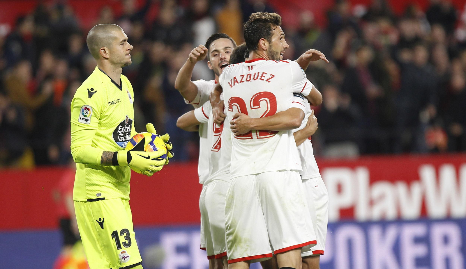 Las imágenes del Sevilla-Deportivo de la Coruña
