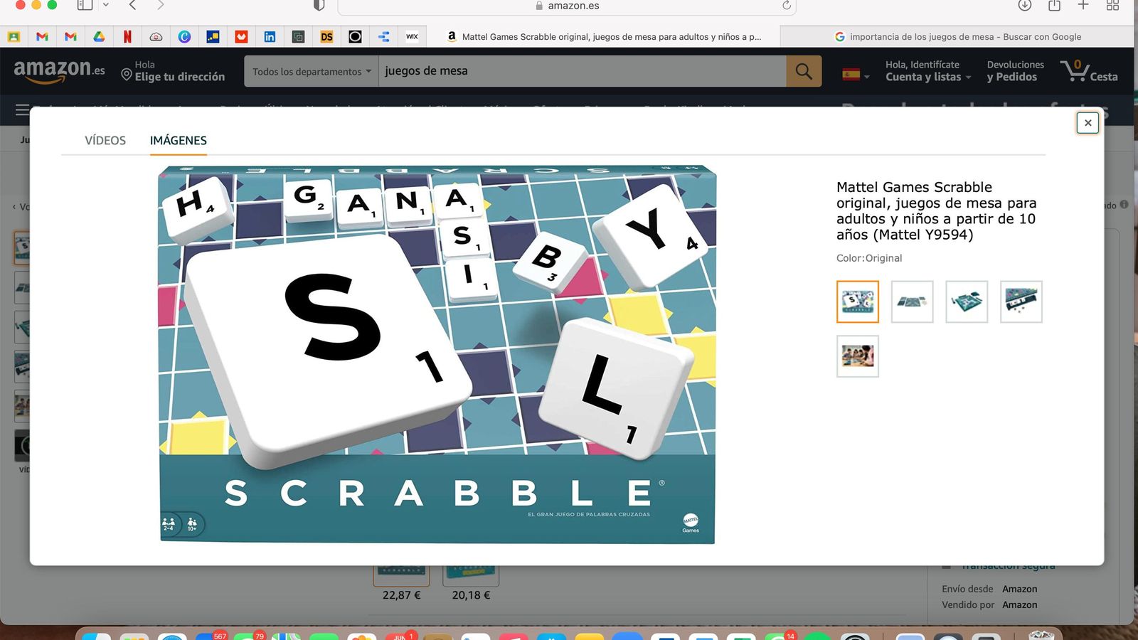 Mattel Games Scrabble original