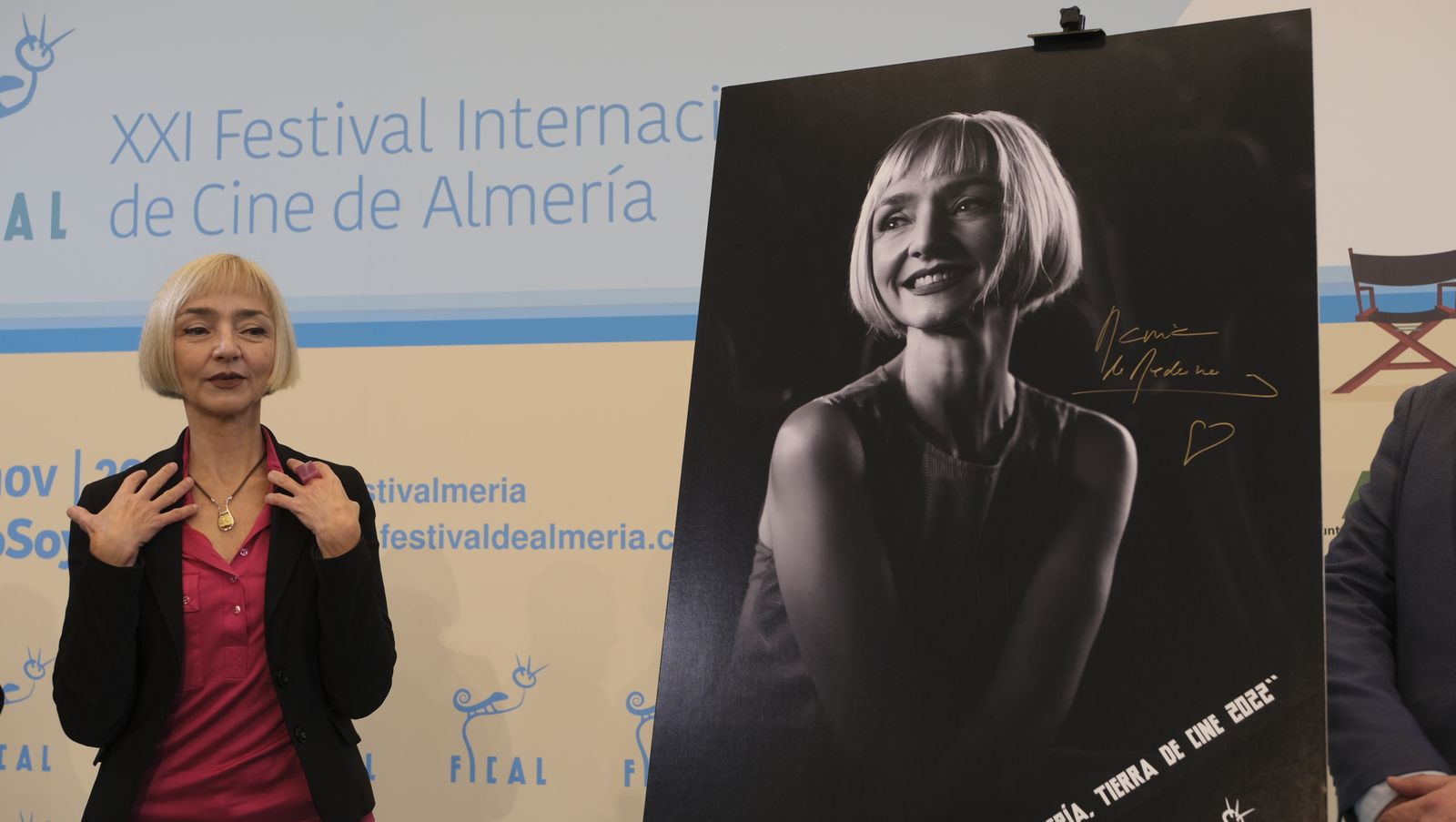 María de Medeiros, estrella del Paseo de la Fama. FICAL 2022