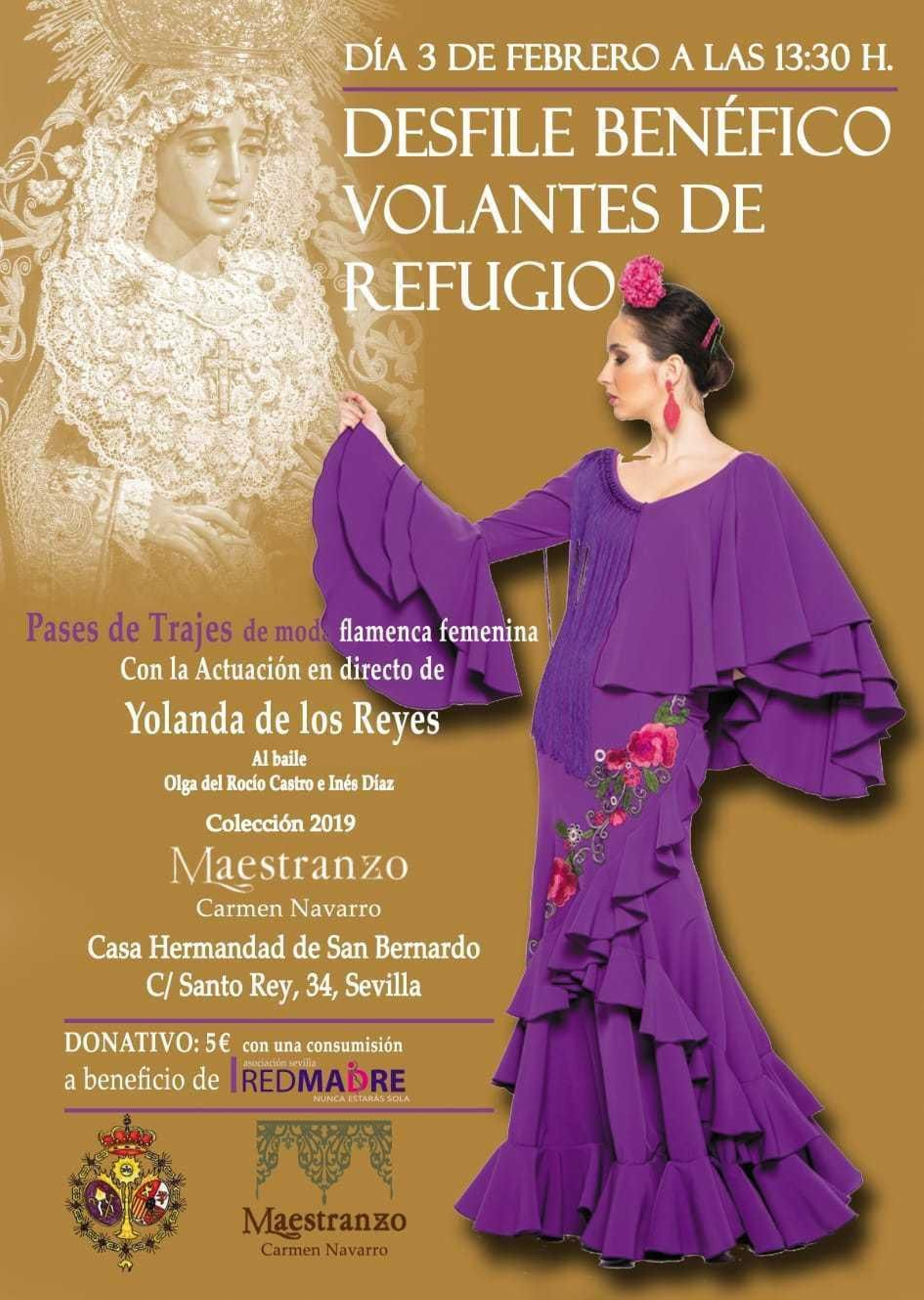 Cartel del desfile benéfico.
