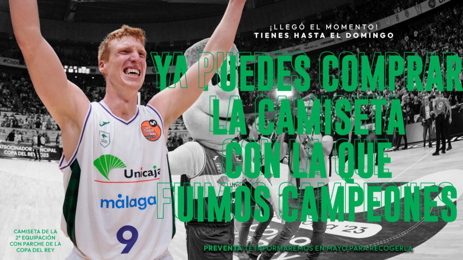 La camiseta del Unicaja de la final de la Copa.