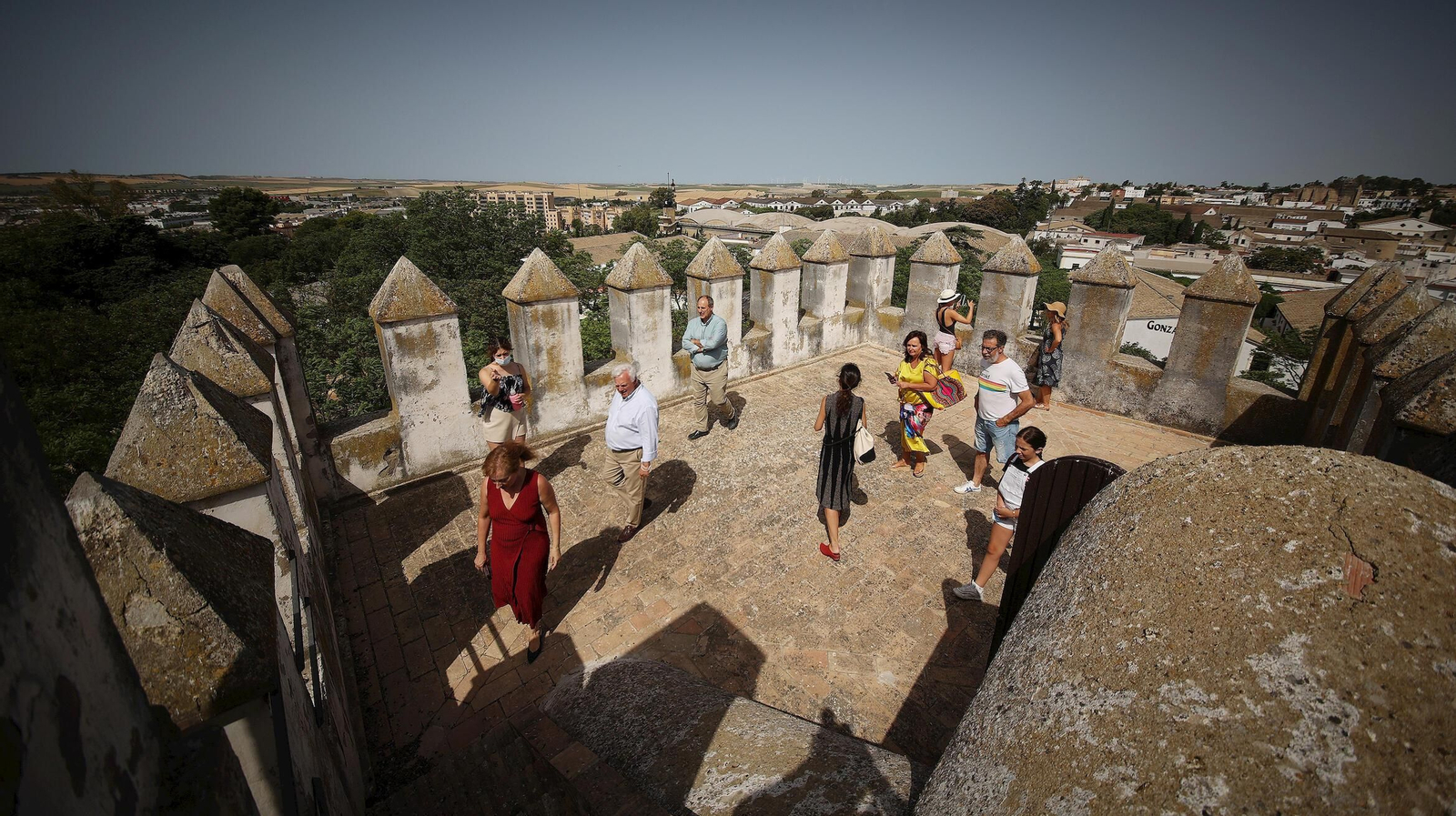 Imagen de una de las torres del Alcázar de Jerez. Imagen de una de las torres del Alcázar de Jerez.