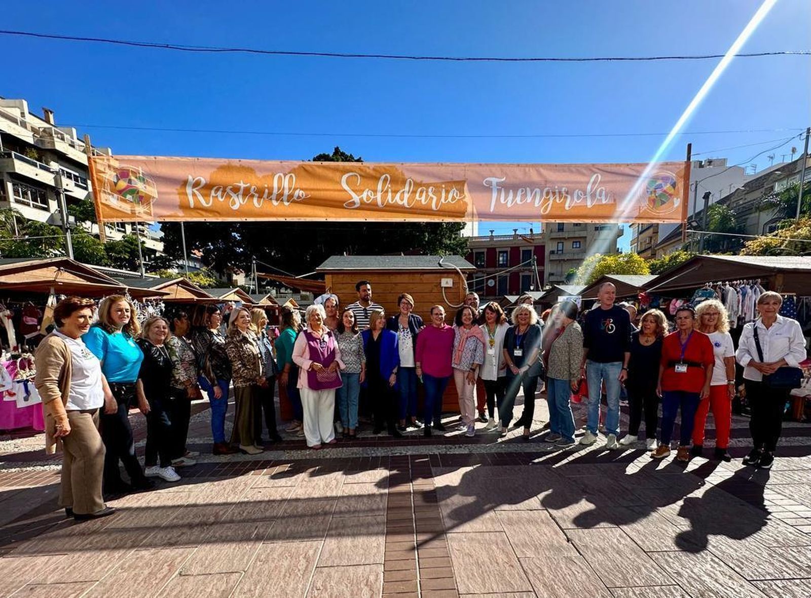 La inauguración del Rastrillo solidario.