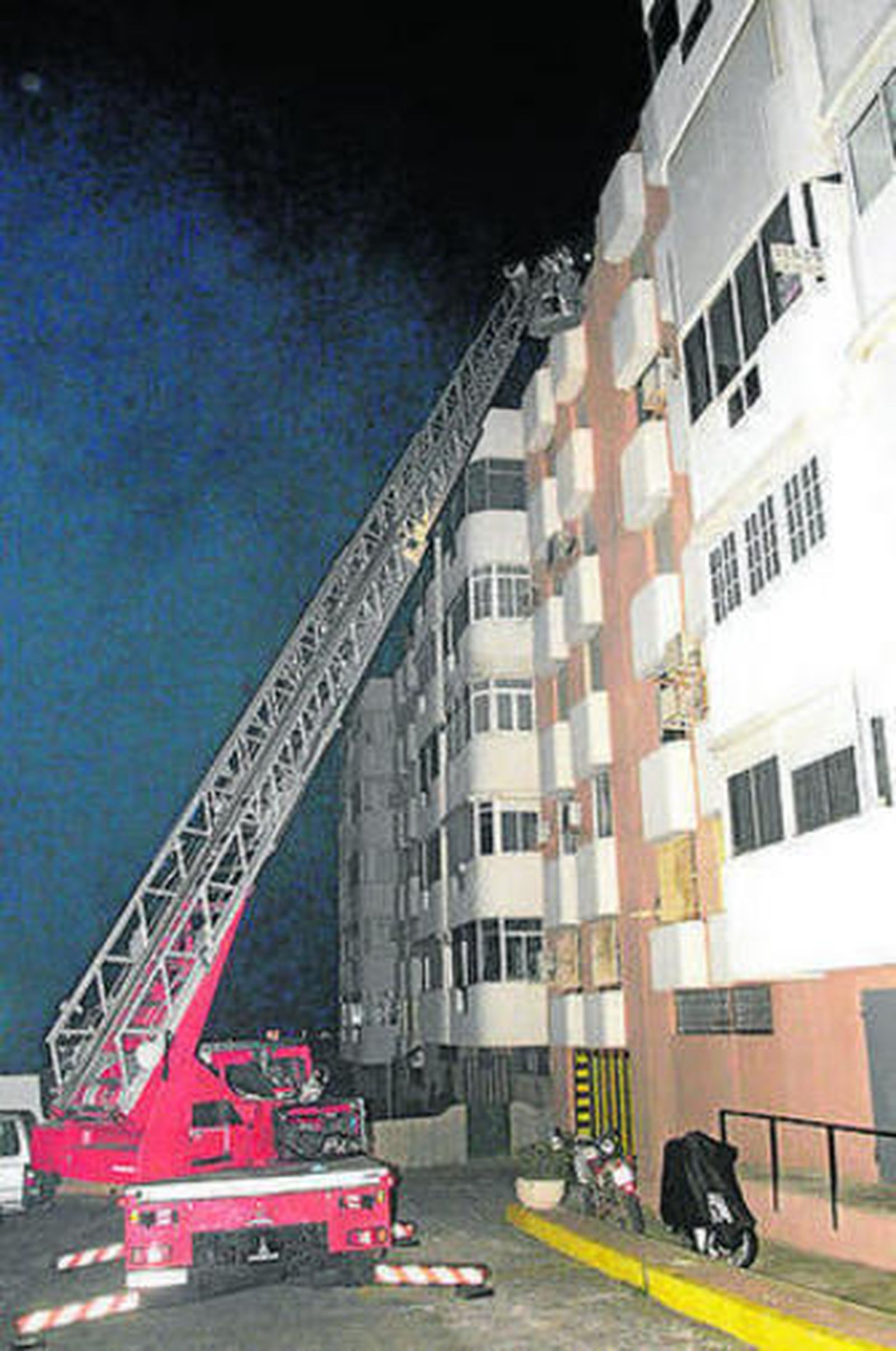 Daños provocados en Melilla.