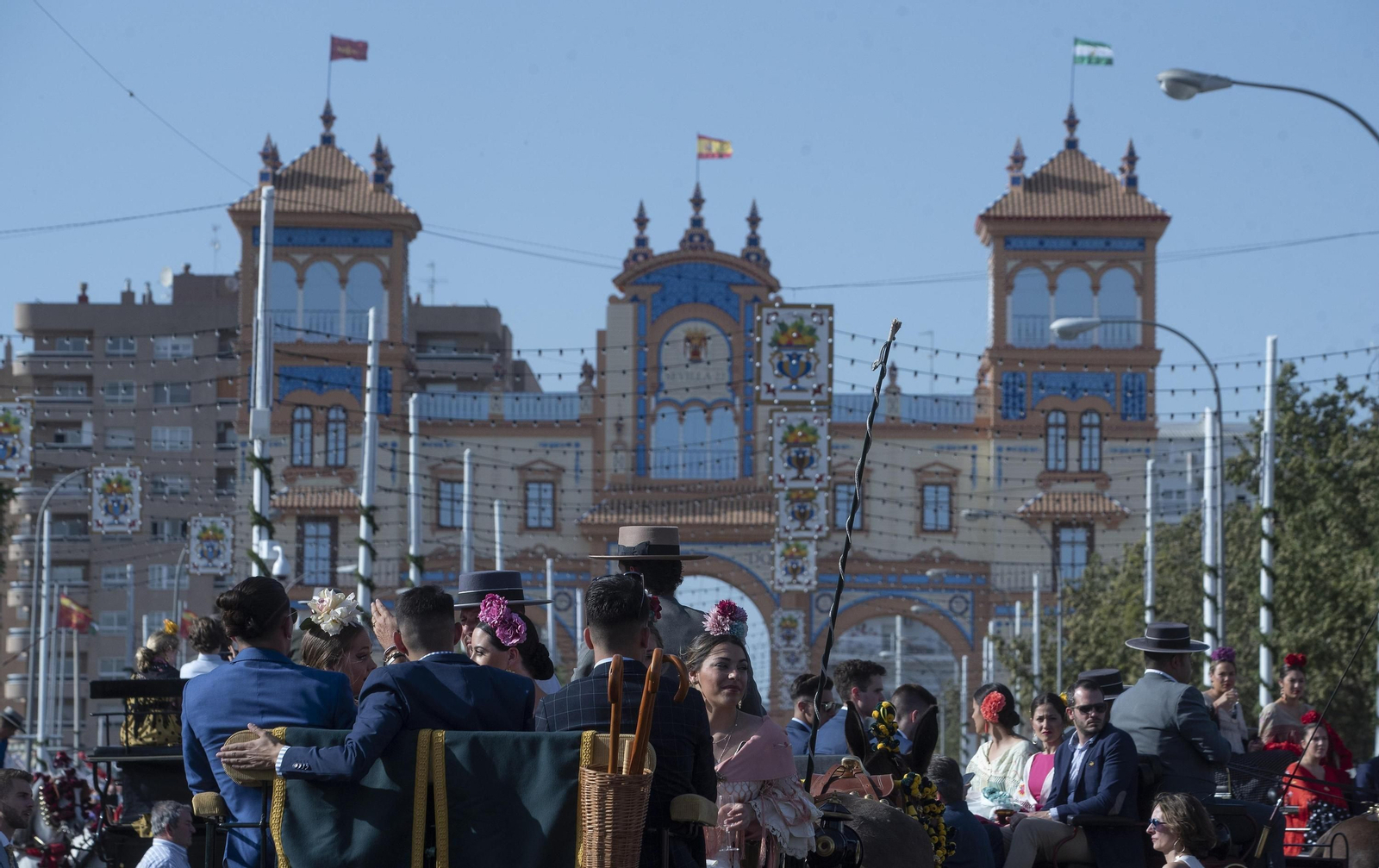 Ambiente durante la Feria de Abril.