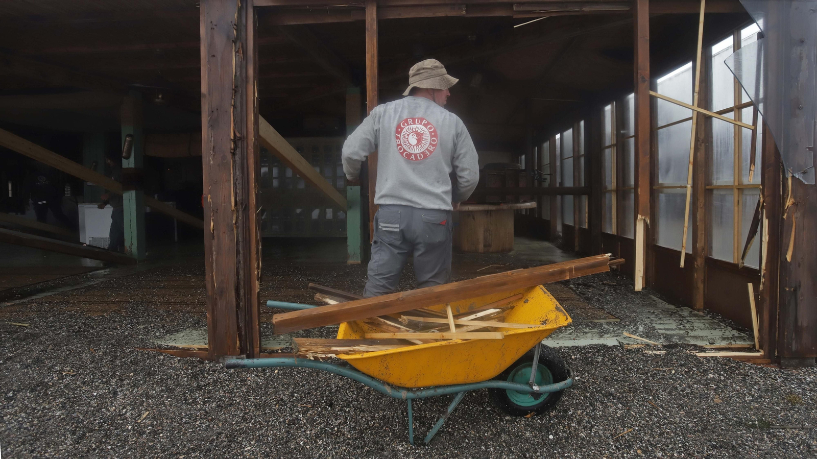 Fotos del restaurante Trocadero Sotogrande tras el temporal
