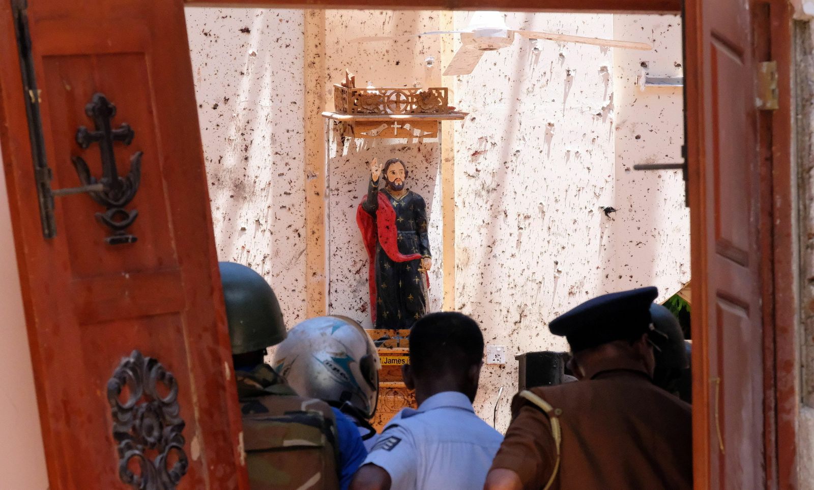 Imágenes de las consecuencias de las explosiones en Sri Lanka