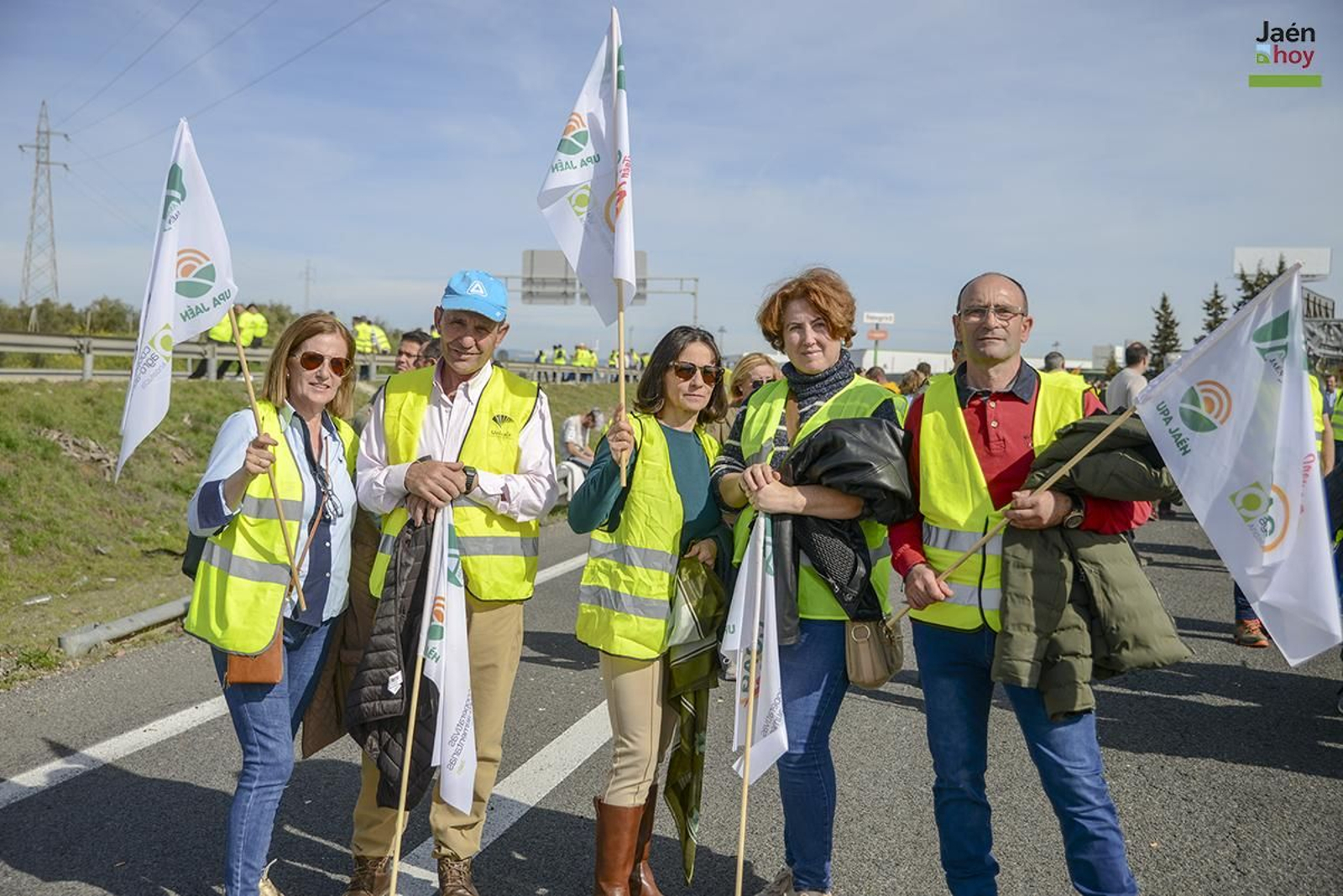 El campo protesta en Jaén por las medidas de la PAC.
