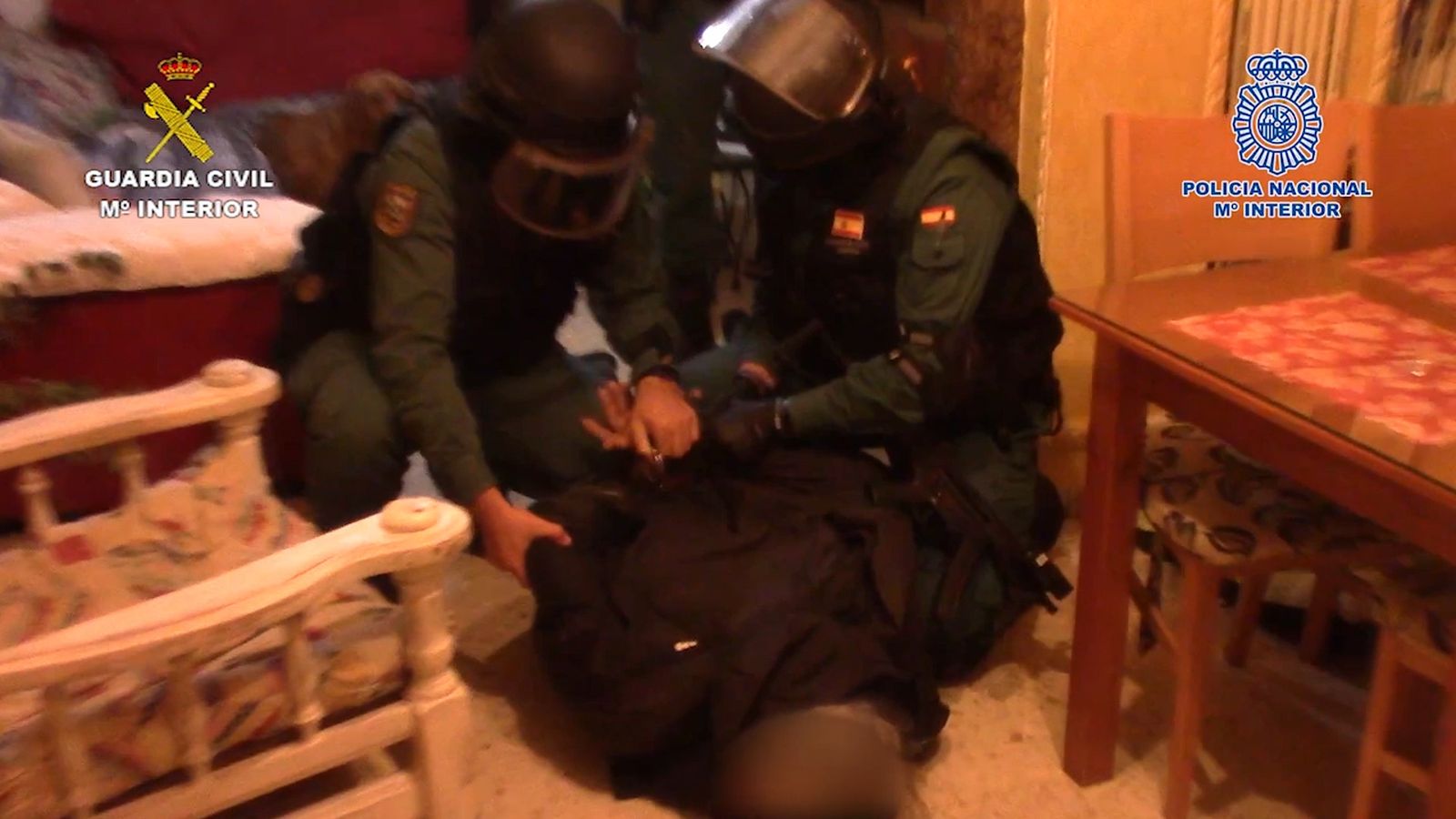 Momento de la detención de uno de los sicarios dedicados al narcotráfico.