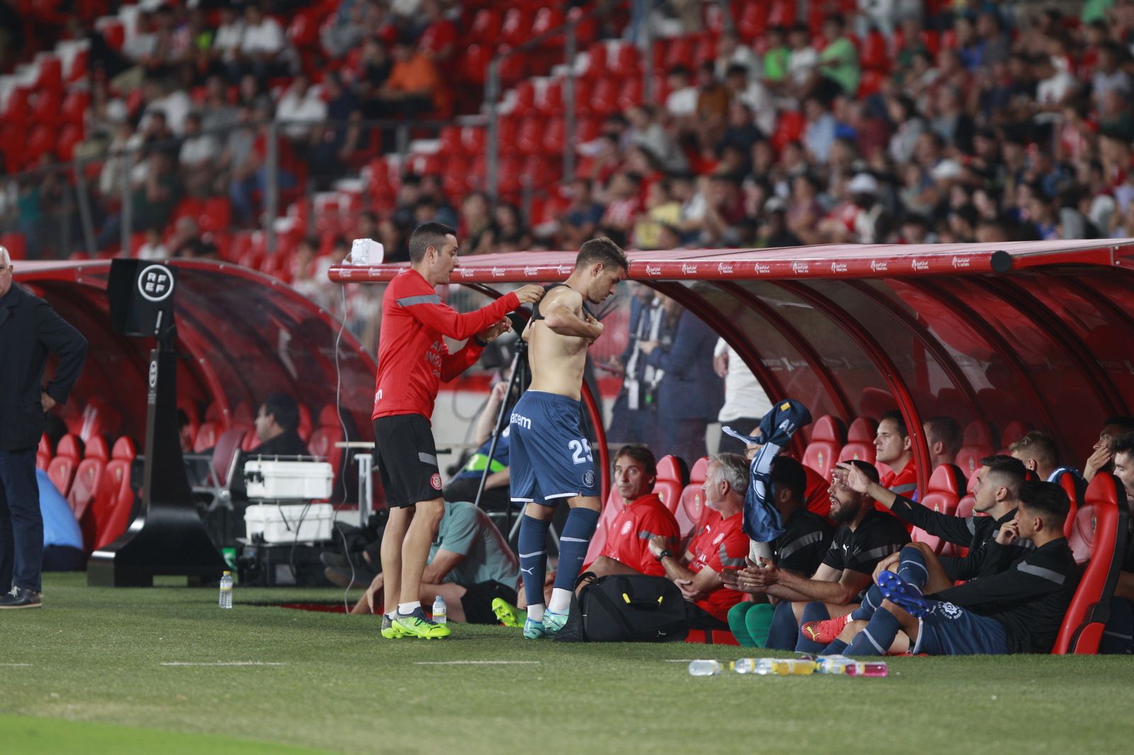 Imágenes del partido de fútbol U.D. Almería-Girona F.C.
