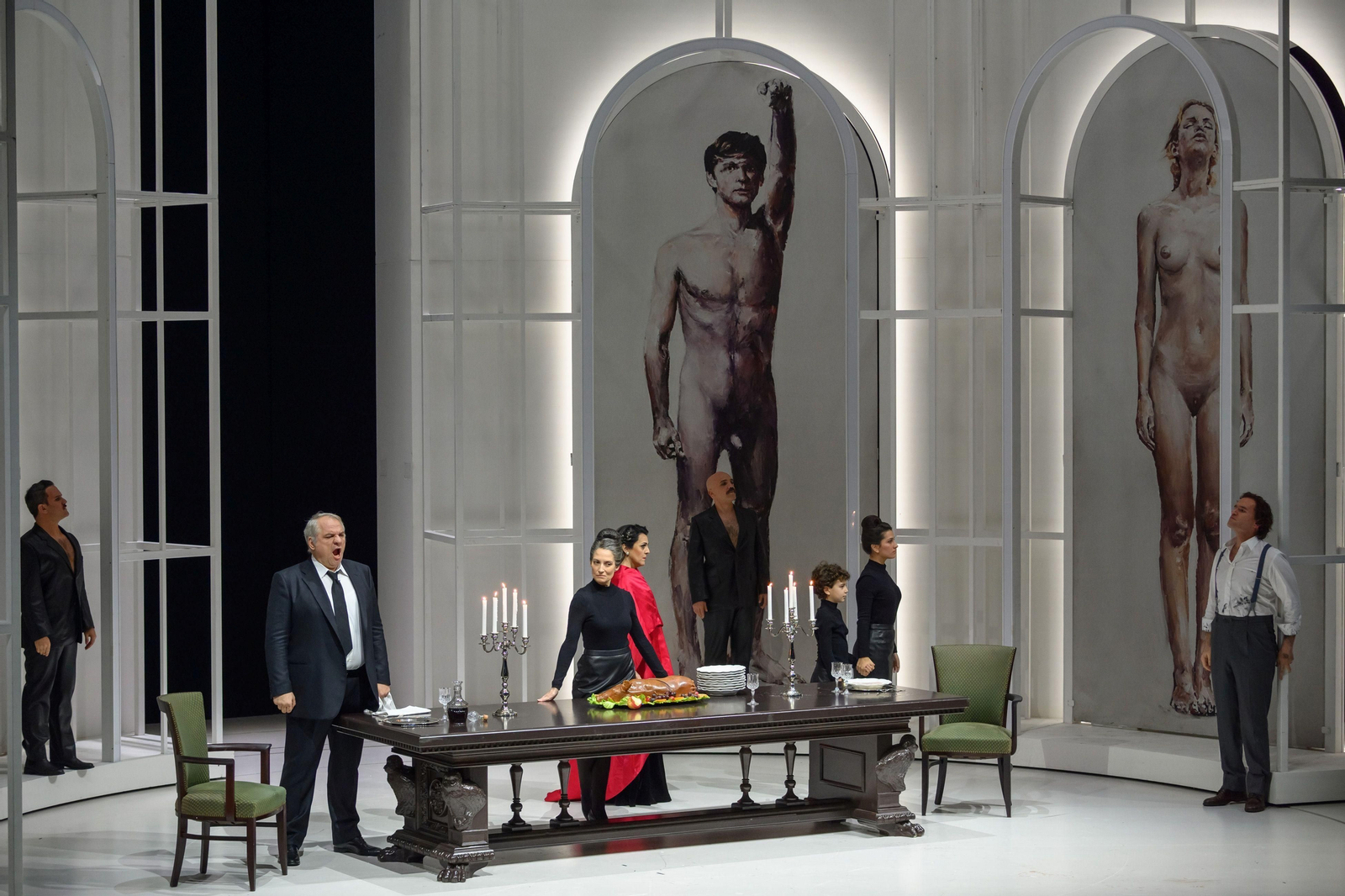 Un momento de la representación de 'Tosca' en el Liceu.