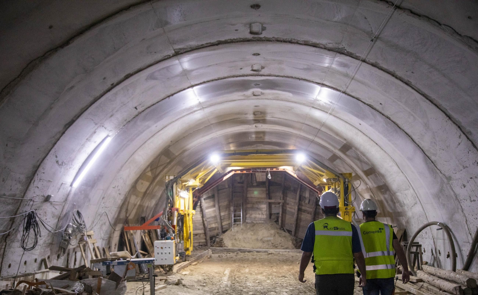 Así avanzan las obras del túnel de Viator del Ave