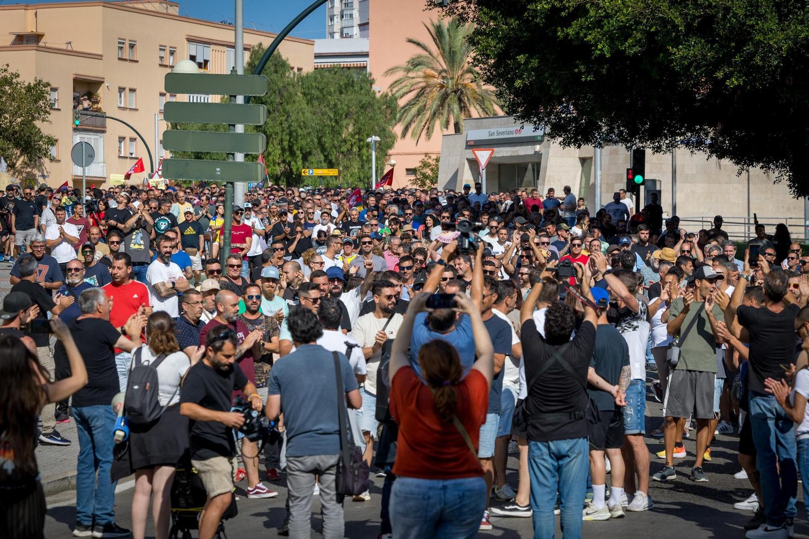 Las imágenes de las protestas de la huelga del metal en Cádiz de este miércoles 25 de junio