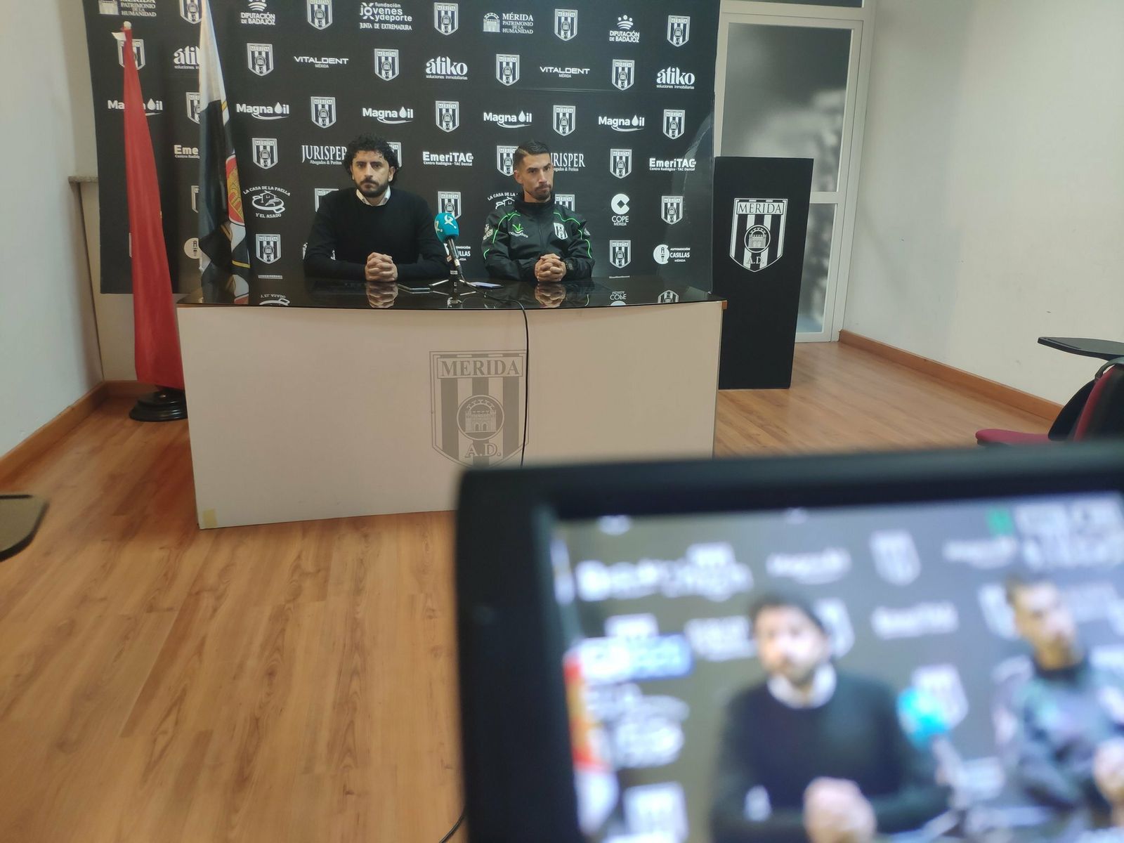 Rubén Andrés y Diego Merino, en la rueda de prensa.
