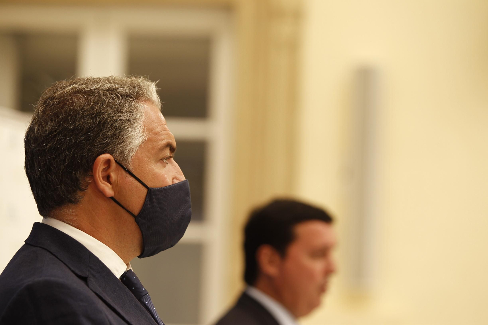 Visita del Consejero de Presidencia de la Junta de Andalucía, Elías Bendodo, a la Diputación de Almería.