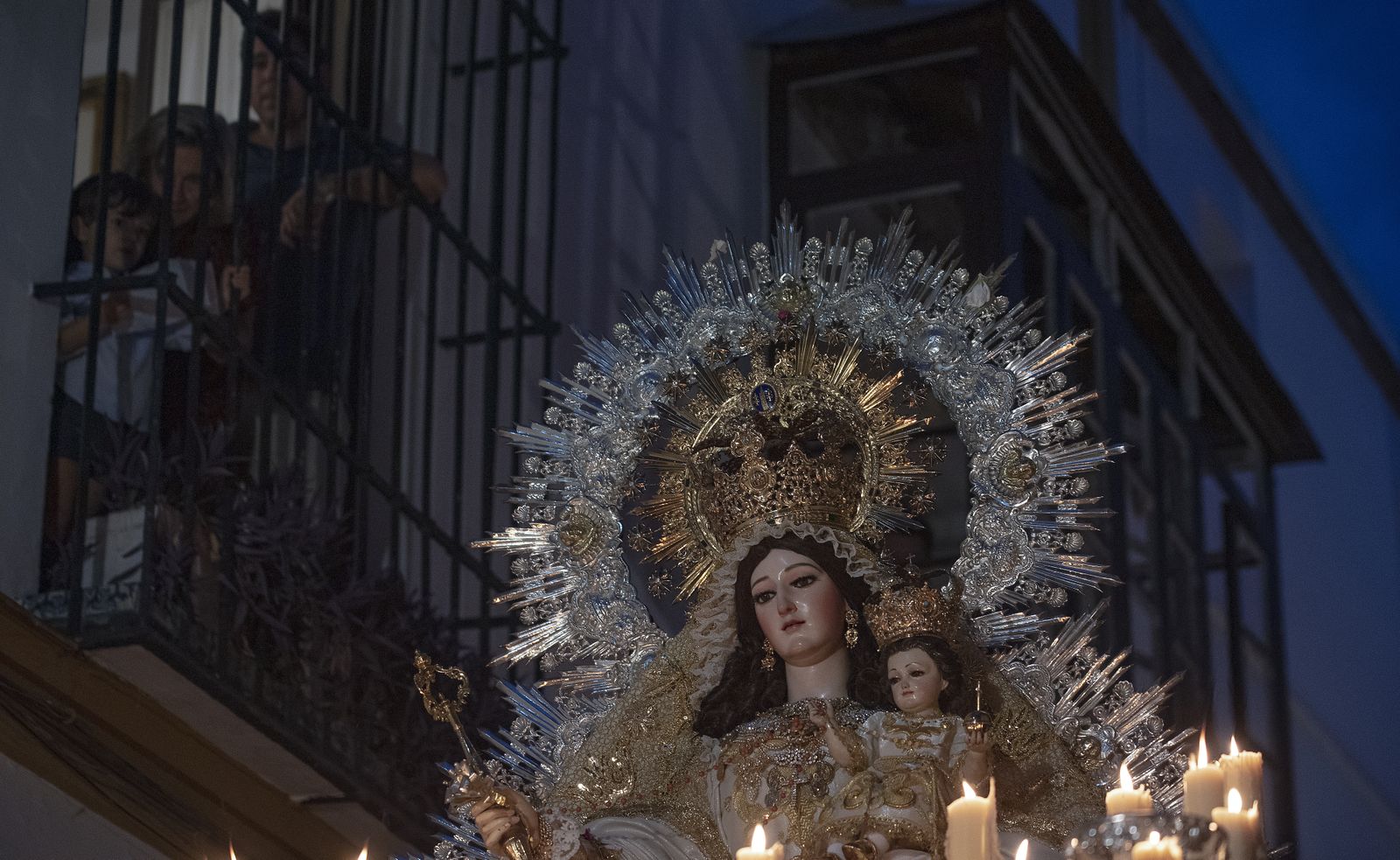 Las imágenes de la procesión de la Virgen de las Nieves