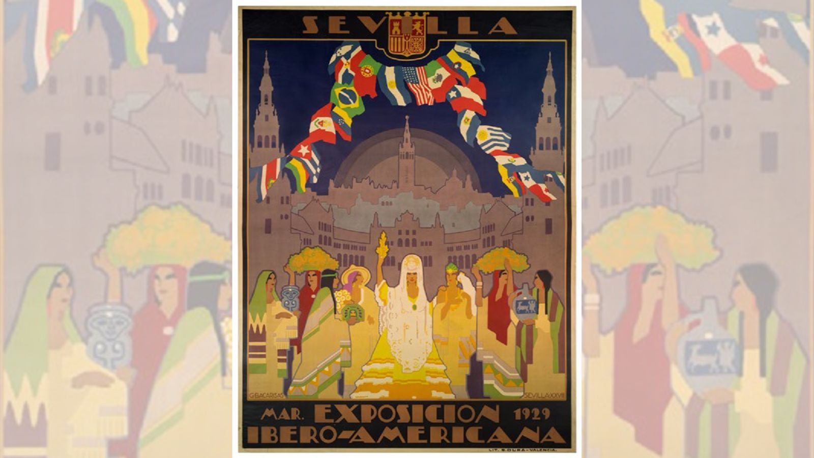 Cartel promocional para la Exposición Iberoamericana de 1929.