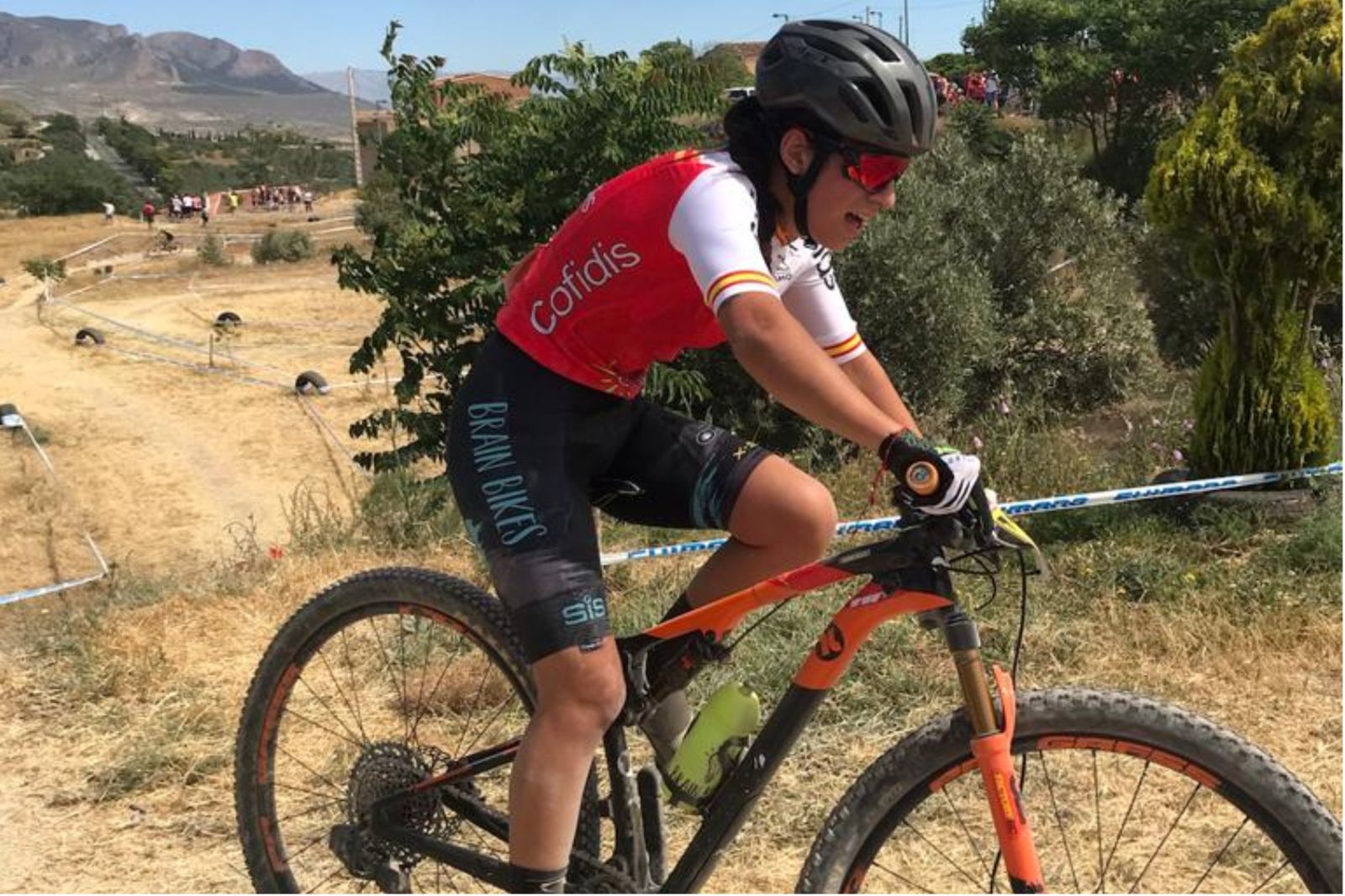 La ciclista otureña Duna Rodríguez