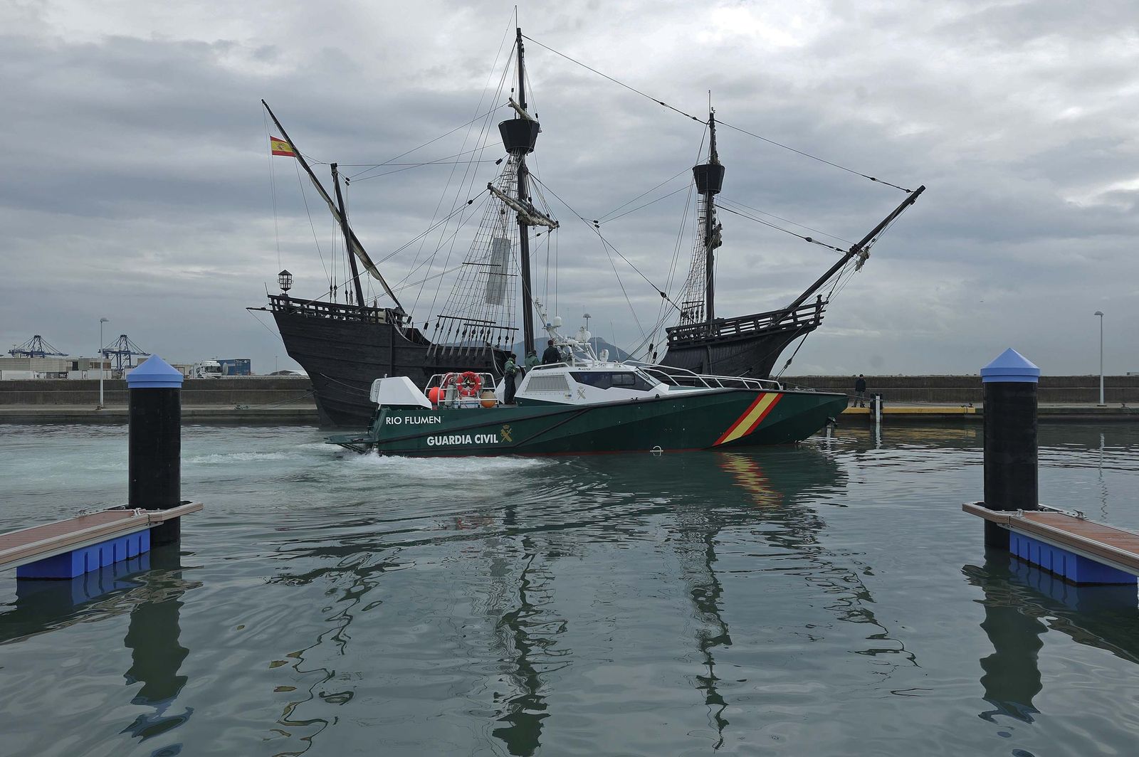 Fotos del navío Nao Victoria en Algeciras