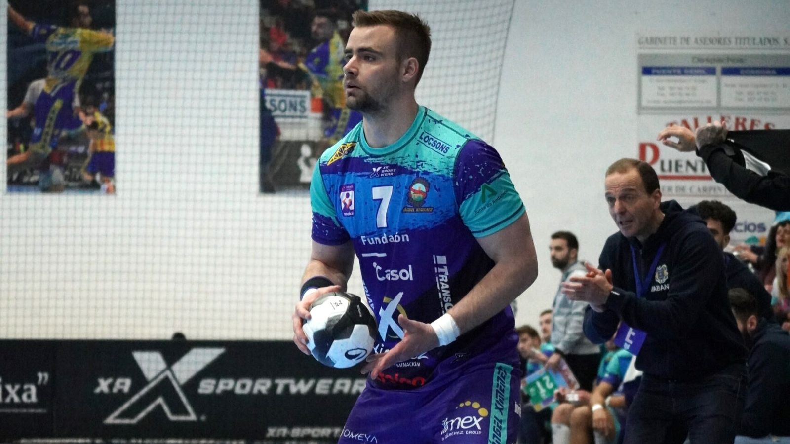 Borivoje Djukic, en un partido con el Ángel Ximénez en la presente temporada.