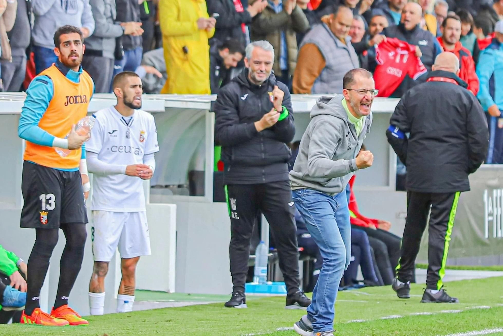 José Juan Romero, durante un partido del Ceuta.