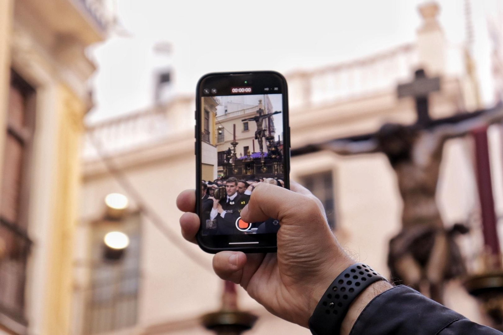 Dolores de San Juan en el Viernes Santo en Málaga, en imágenes