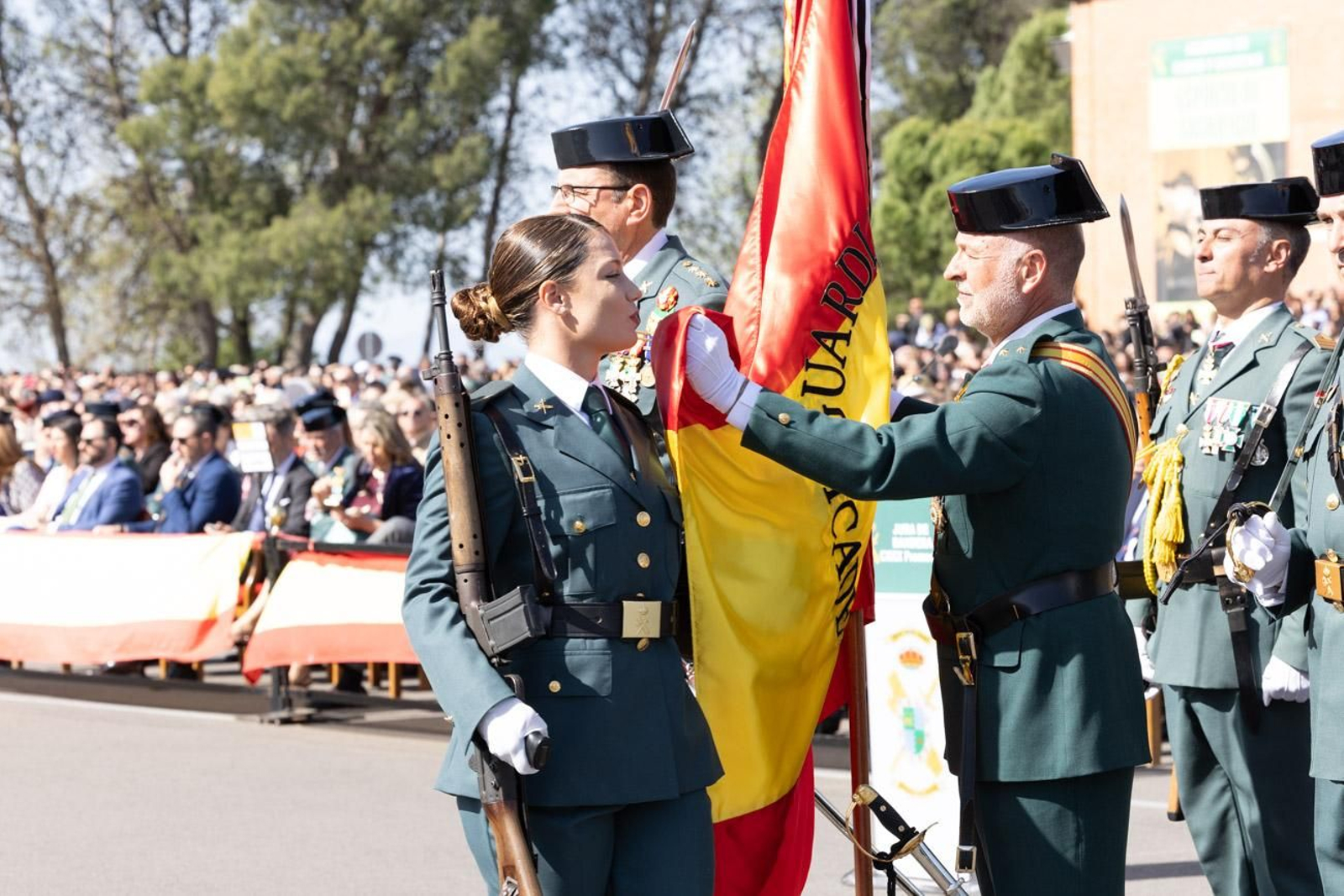 Acto de jura de bandera de la 130ª promoción de guardias civiles de la Academia de Baeza