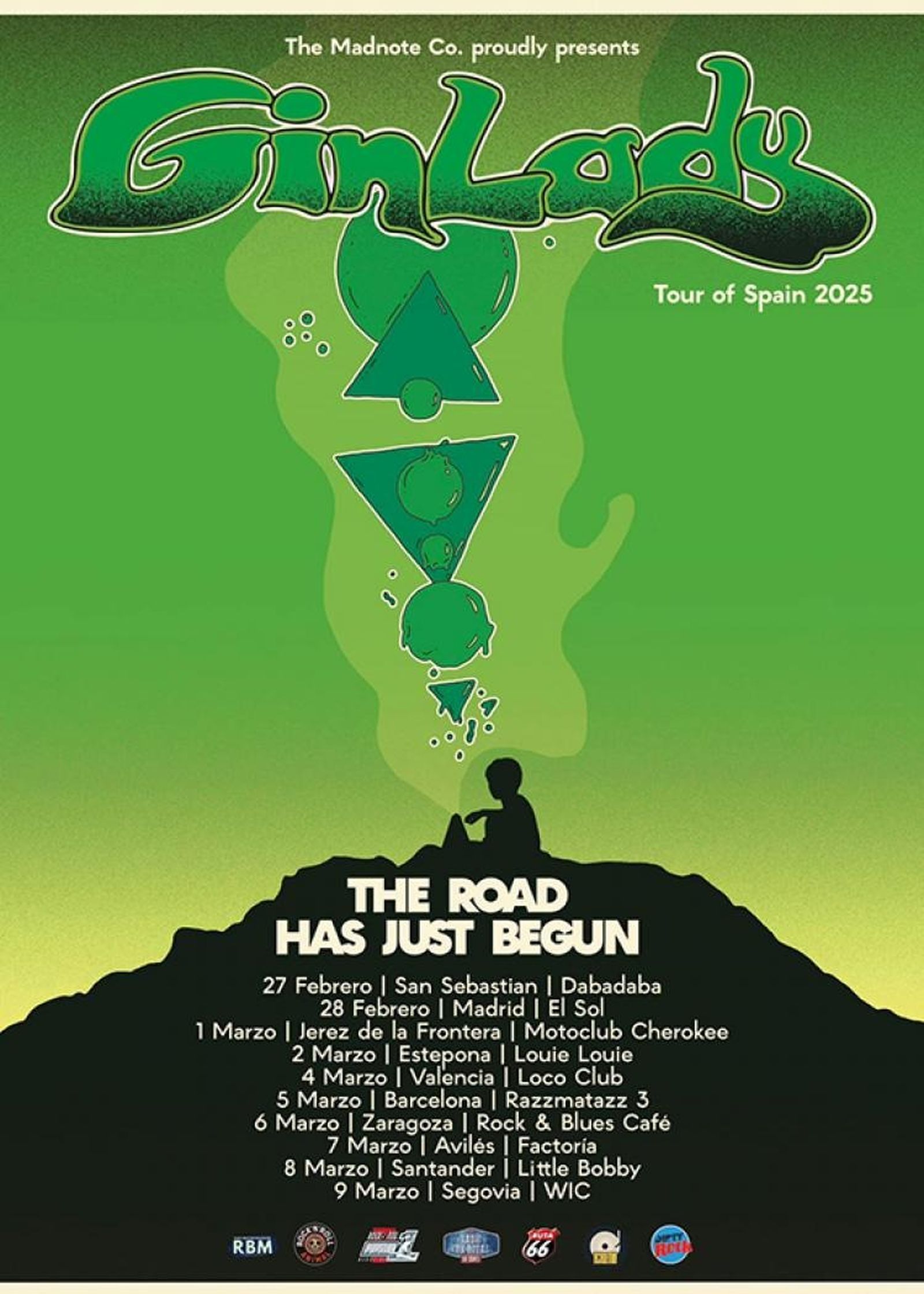 Cartel de la gira de Gin Lady en España en 2025