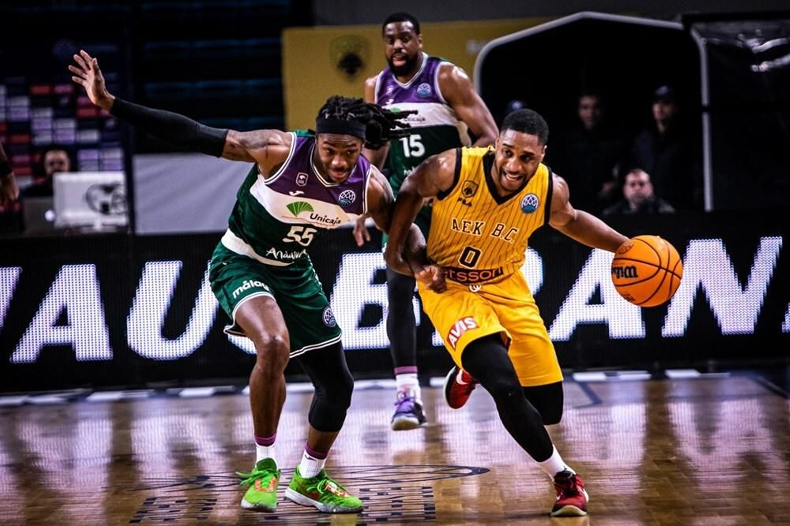 El AEK - Unicaja de la BCL, en fotos