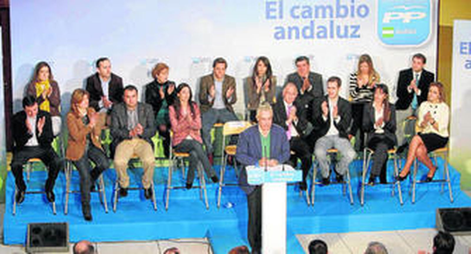 Candidatura completa del PP de Almería al Parlamento andaluz.