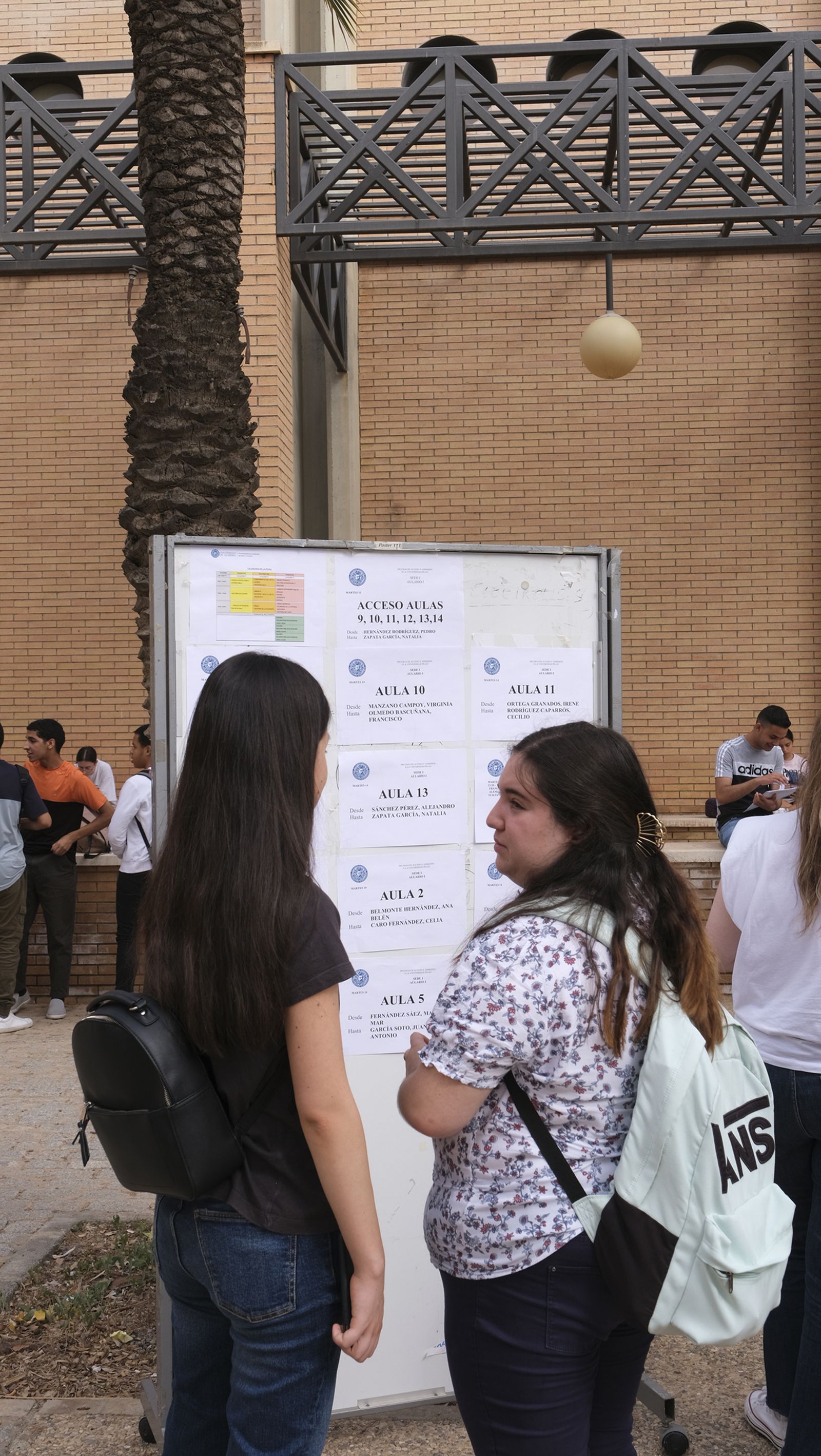 Imágenes de las pruebas de acceso de la PEvAU en la Universidad de Almería