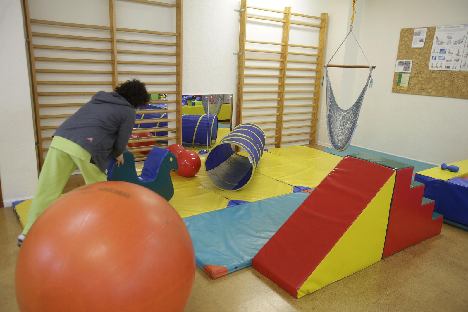 La trabajadora de un colegio de Educación Especial.