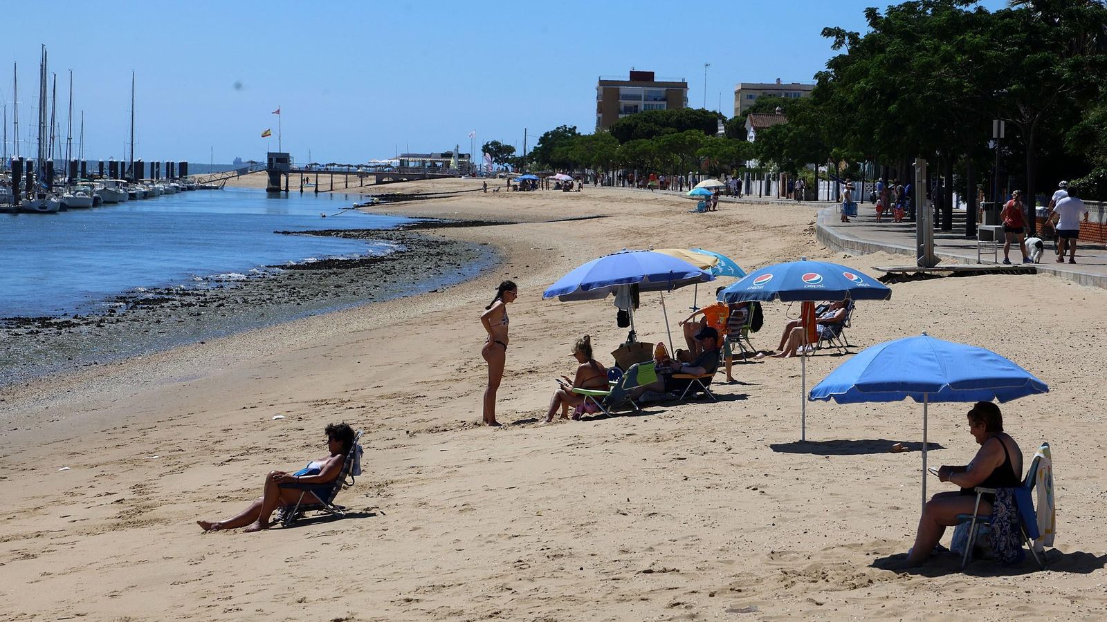 Playa de La Ría en Punta Umbría