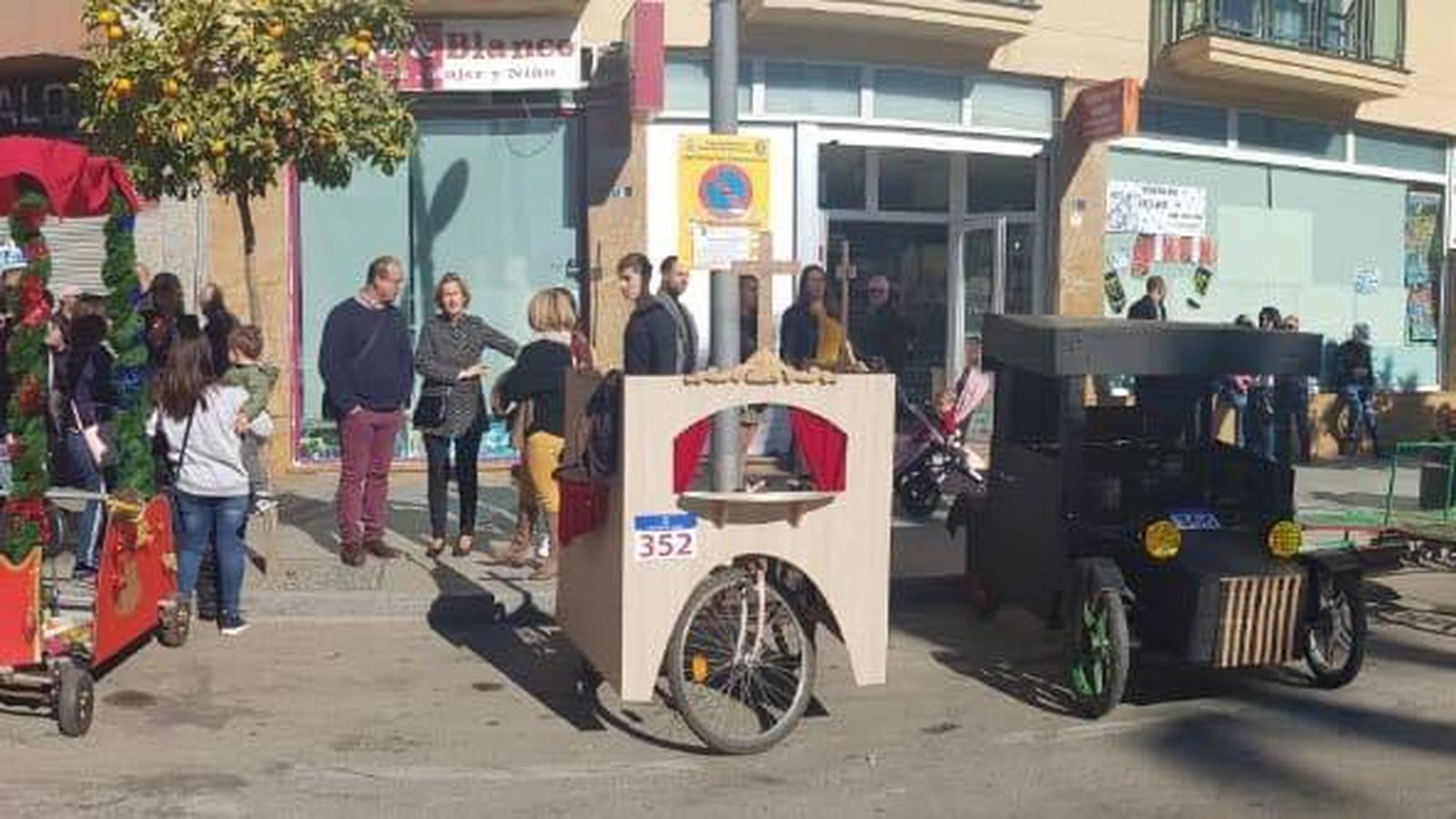 Panorámica de los karts participantes