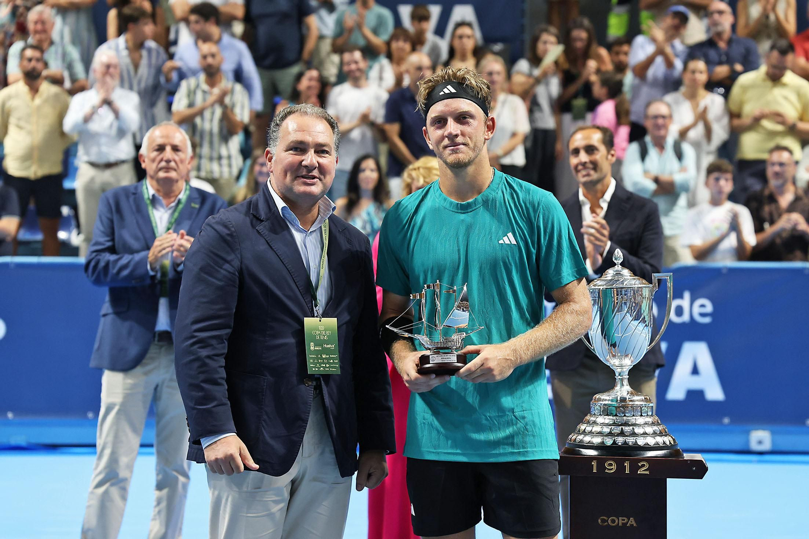 Imágenes de la final masculina de la Copa del Rey de tenis entre Daniil Medvedev y Alejandro Davidovich