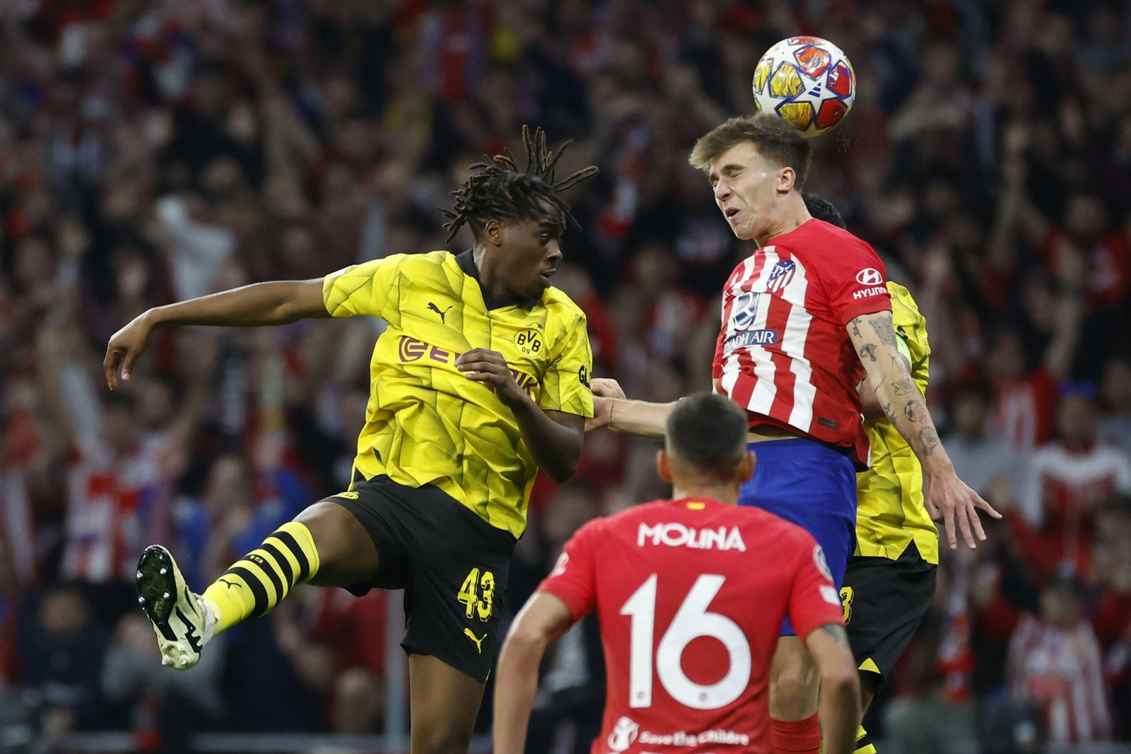 El Atlético de Madrid - Borussia Dortmund, en fotos