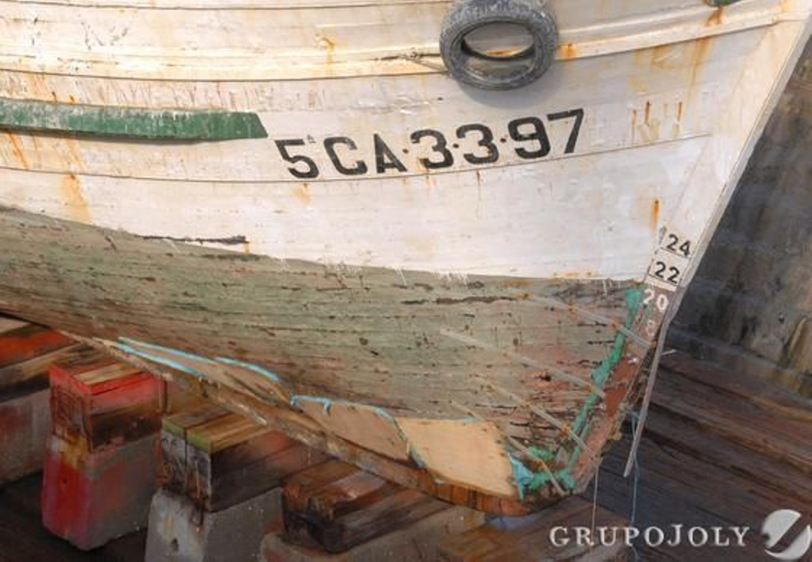 El Vaporcito se encuentra ya en el dique seco de los astilleros de San Fernando a la espera de una decisión sobre su futuro.

Foto: Elias Pimentel