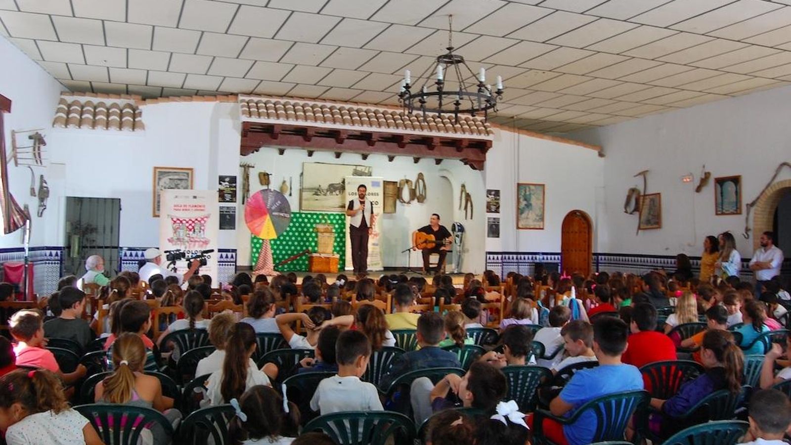 Un momento de la representación en la Peña La Trilla.