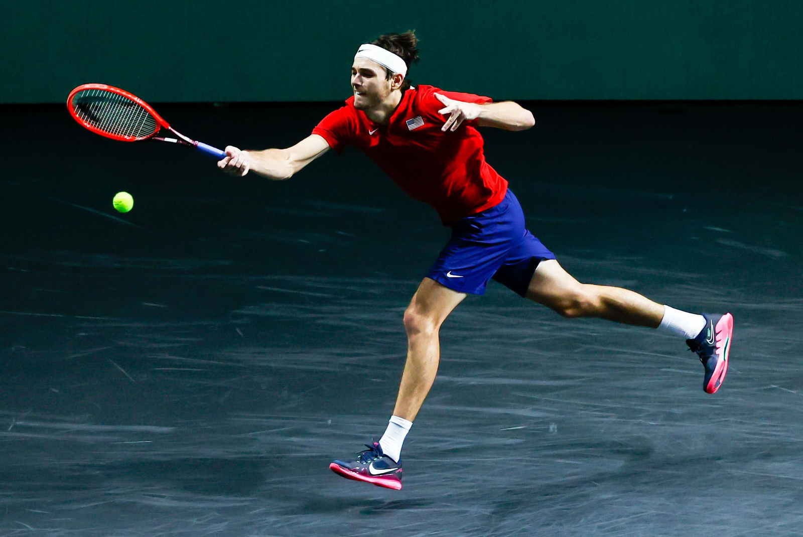 Taylor Fritz - Lorenzo Musetti de la Copa Davis de Málaga, en fotos