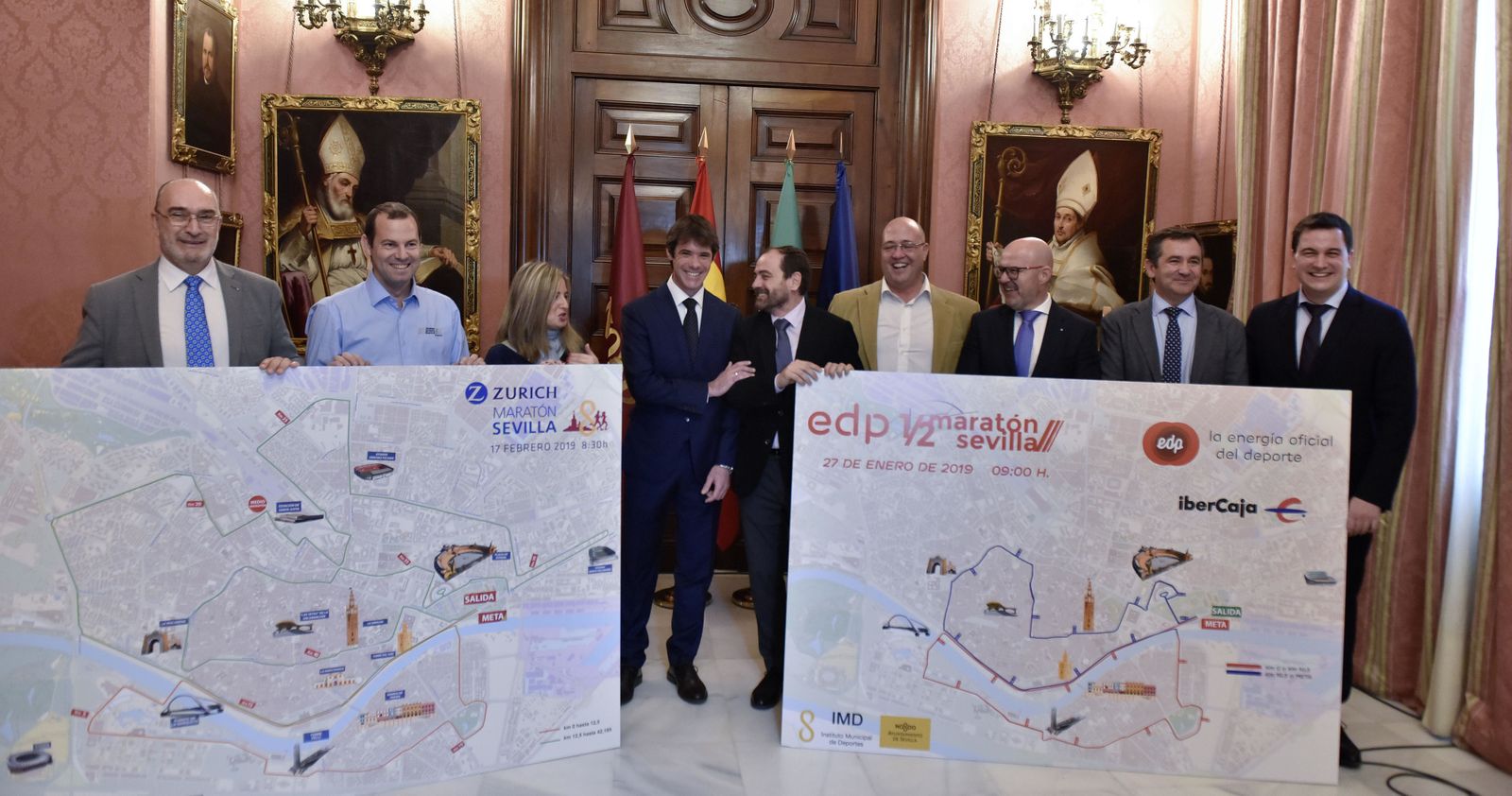 Acto de presentación de los recorridos del Maratón y la media de Sevilla.