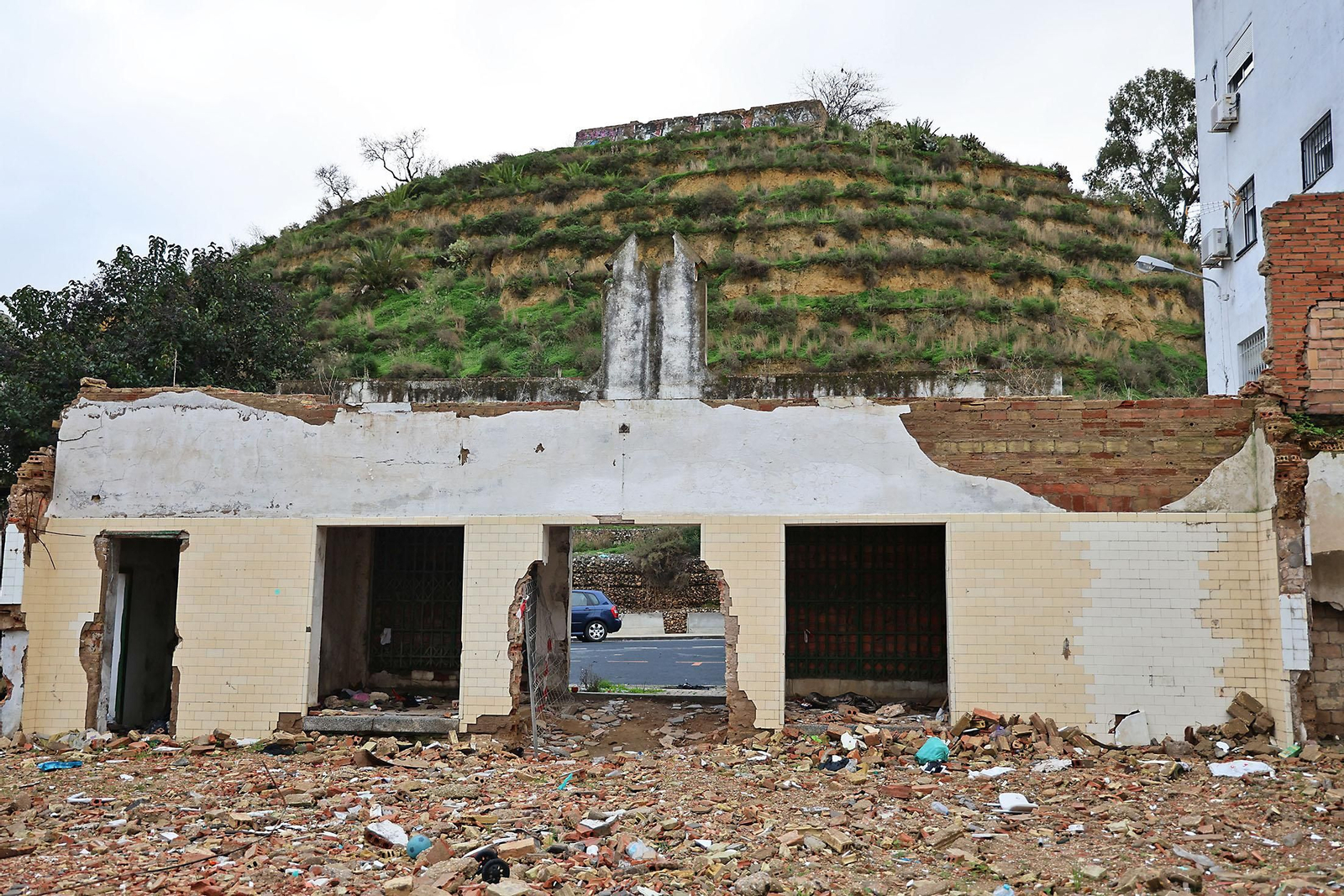 Así se encuentran las obras del entorno del antiguo mercado de La Merced
