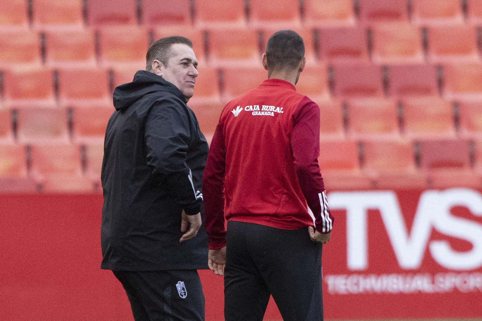 Así fue el primer entrenamiento de José Ramón Sandoval en el Granada CF