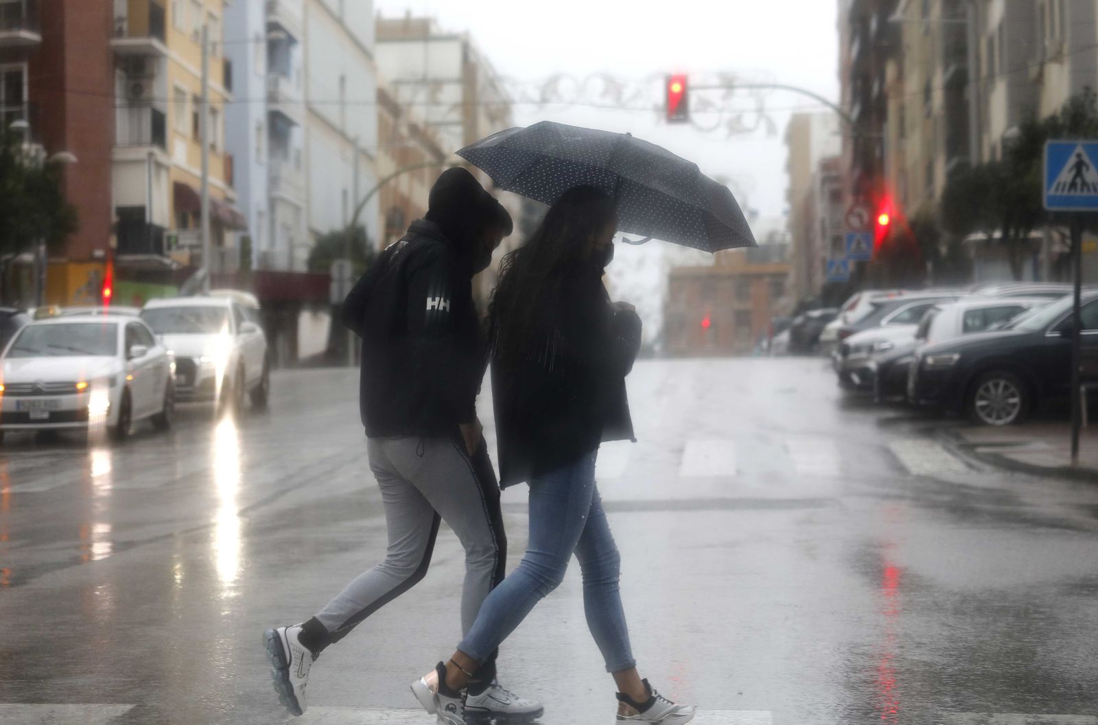 Fotos del temporal de lluvia y viento en el Campo de Gibraltar