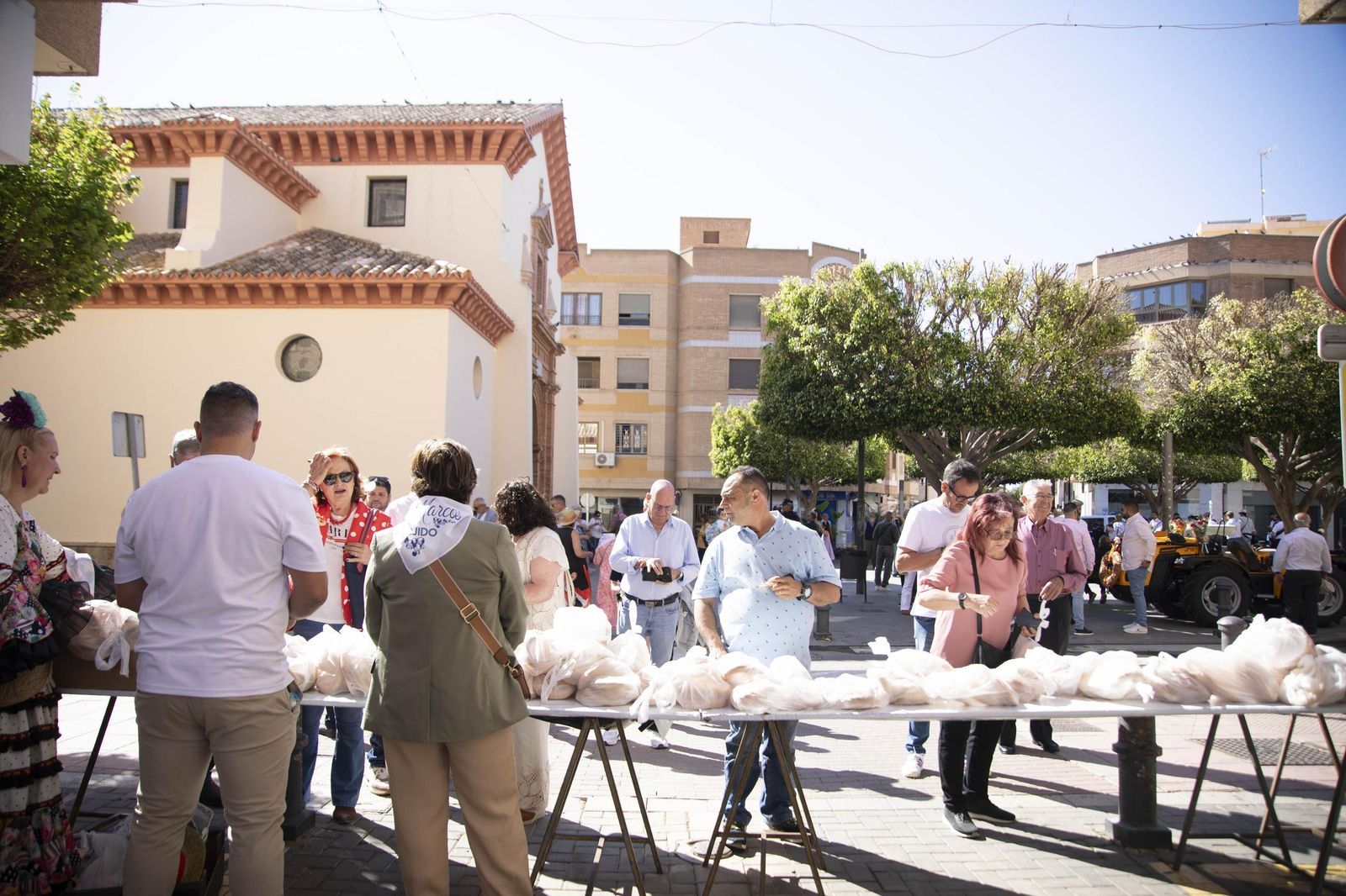 Las imágnes de la misa y procesión en honor a San Marcos en El Ejido