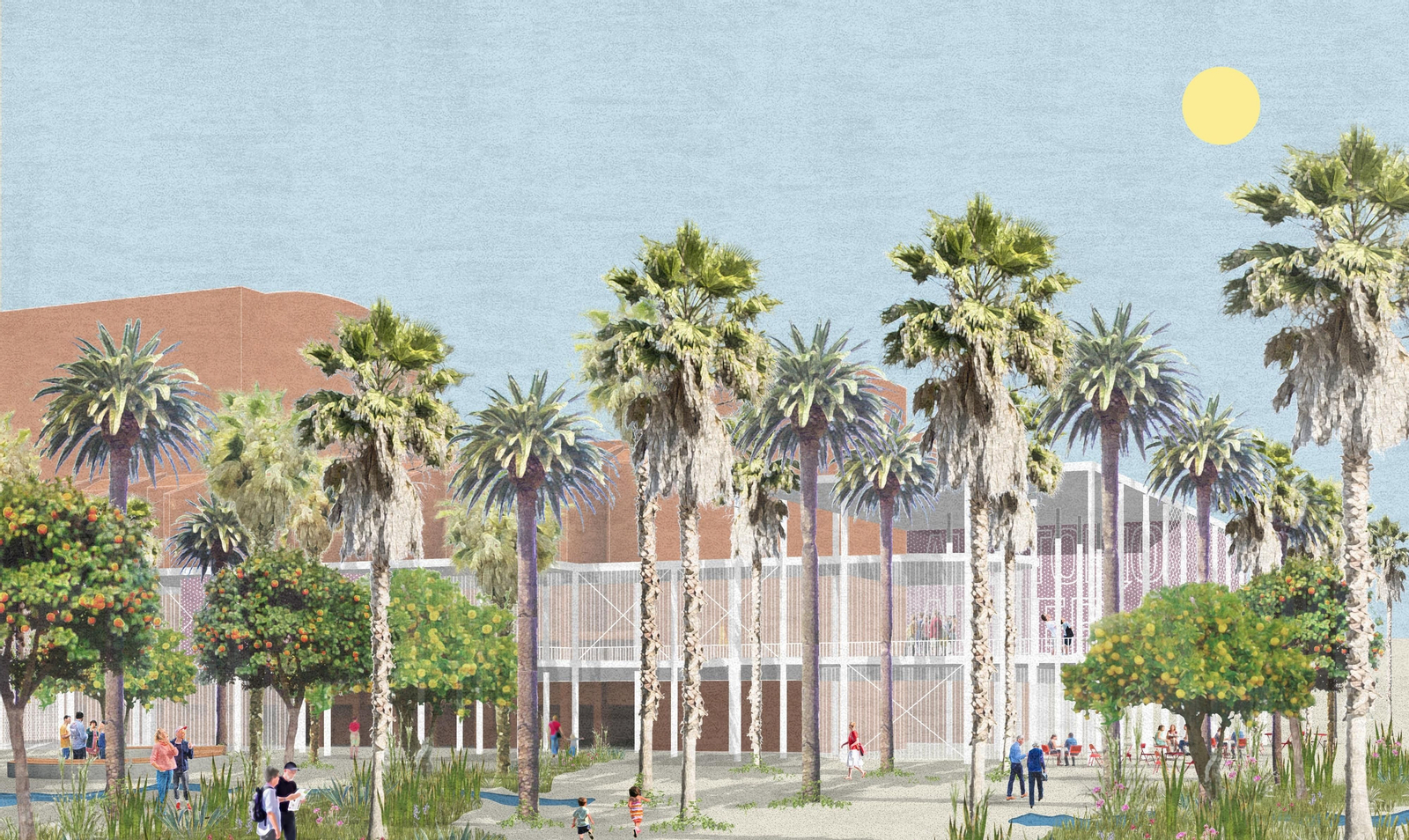 Imagen del proyecto con la ampliación del Auditorio Maestro Padilla.