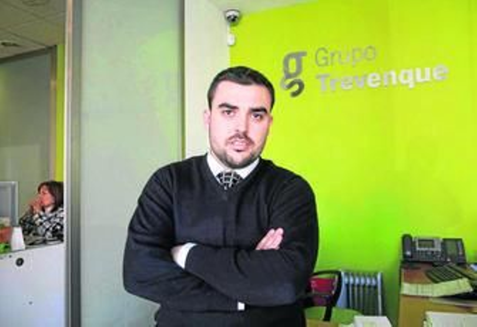 El director comercial del Grupo Trevenque, Chema Prados, en la sede de la compañía granadina.