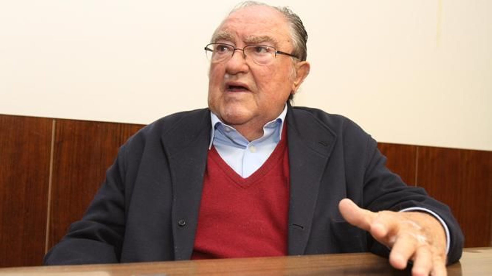 Juan Manuel Díaz Cabrera, durante la entrevista.