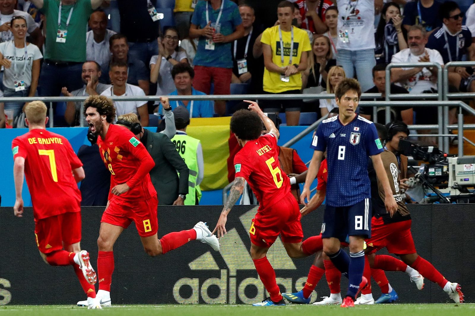 Las imágenes del Bélgica-Japón