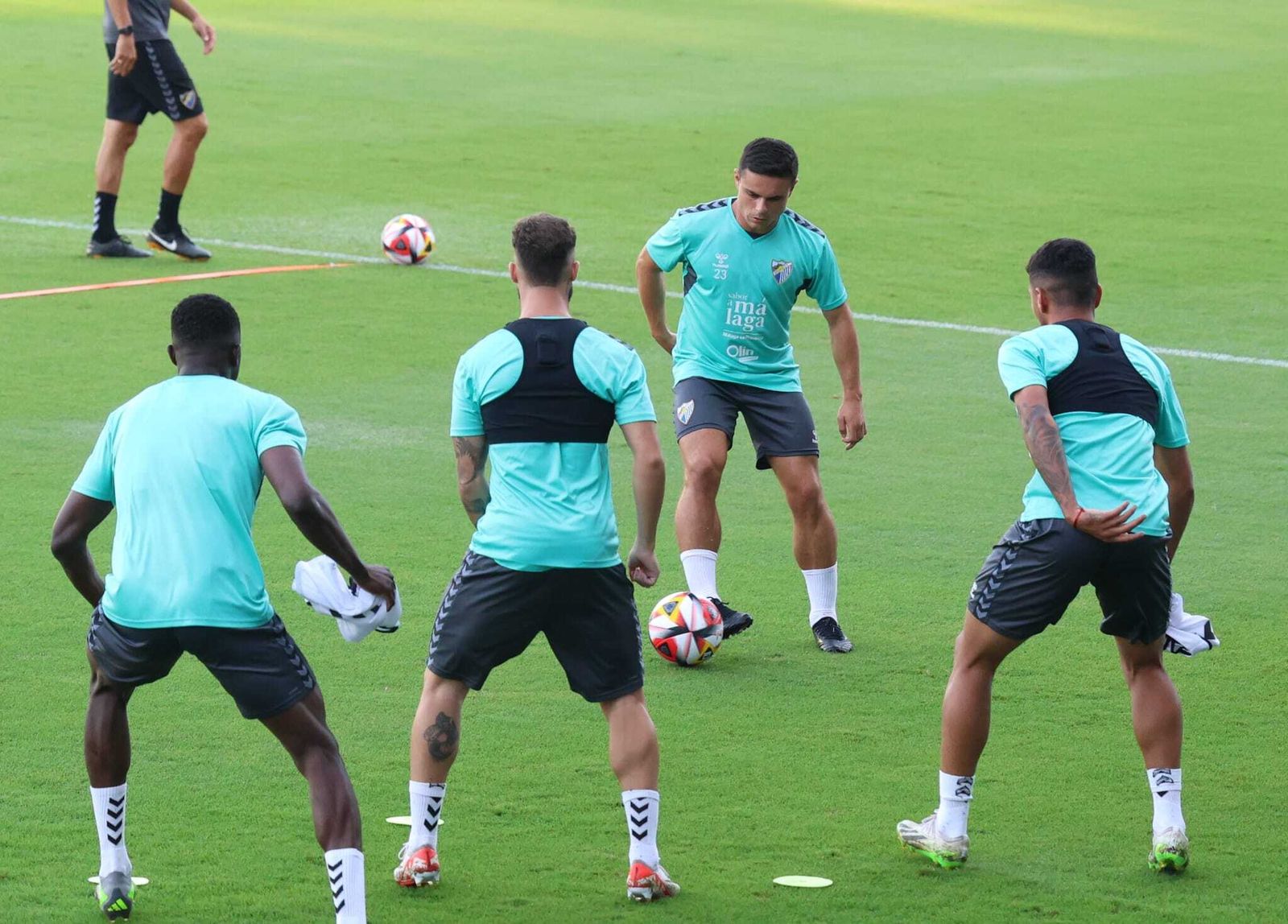 Las fotos del Málaga ultimando su cita con el Recreativo Granada